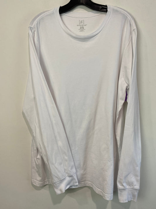 White Top Long Sleeve George, Size Xl