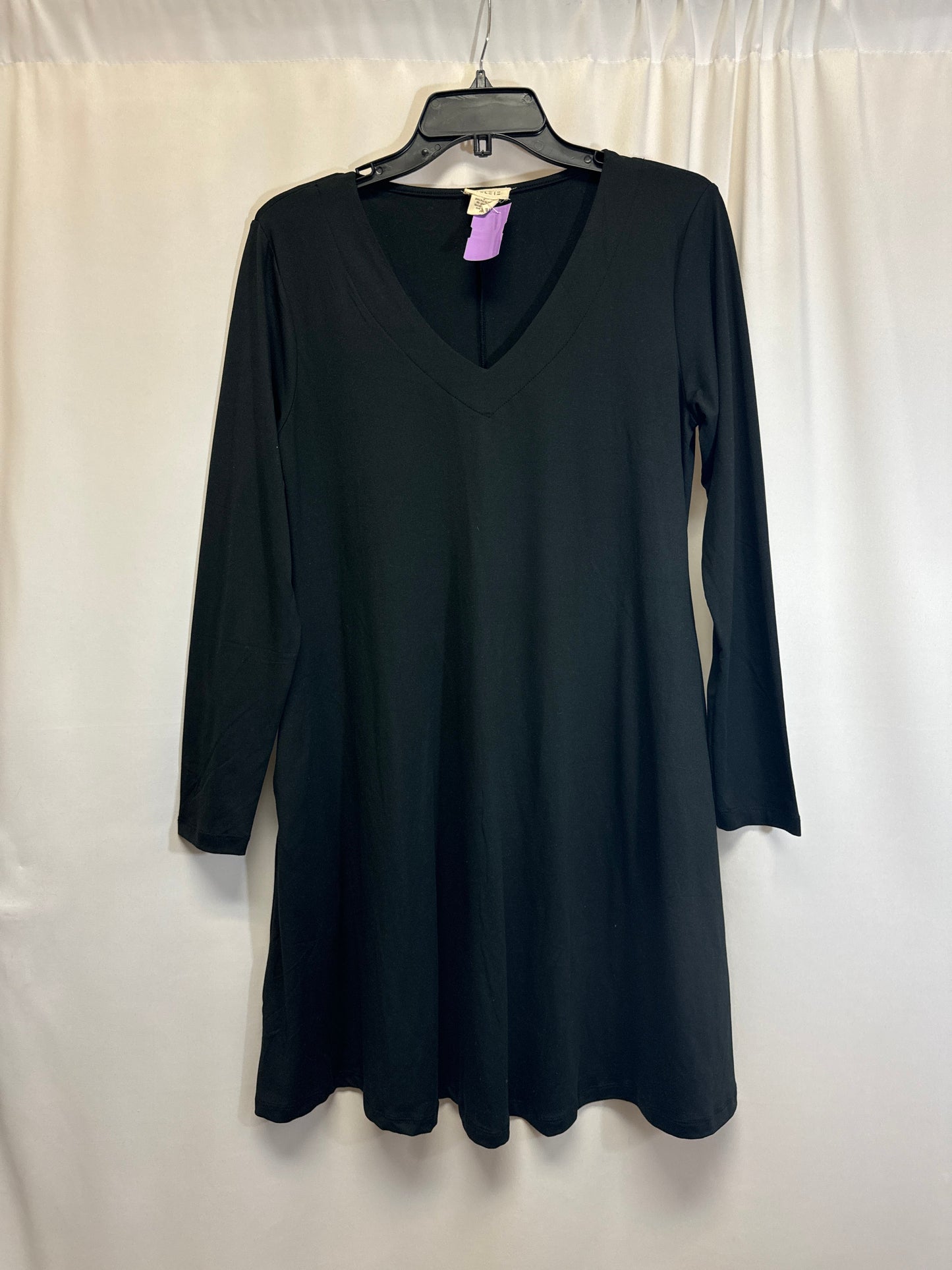 Black Dress Casual Midi Yelete, Size S
