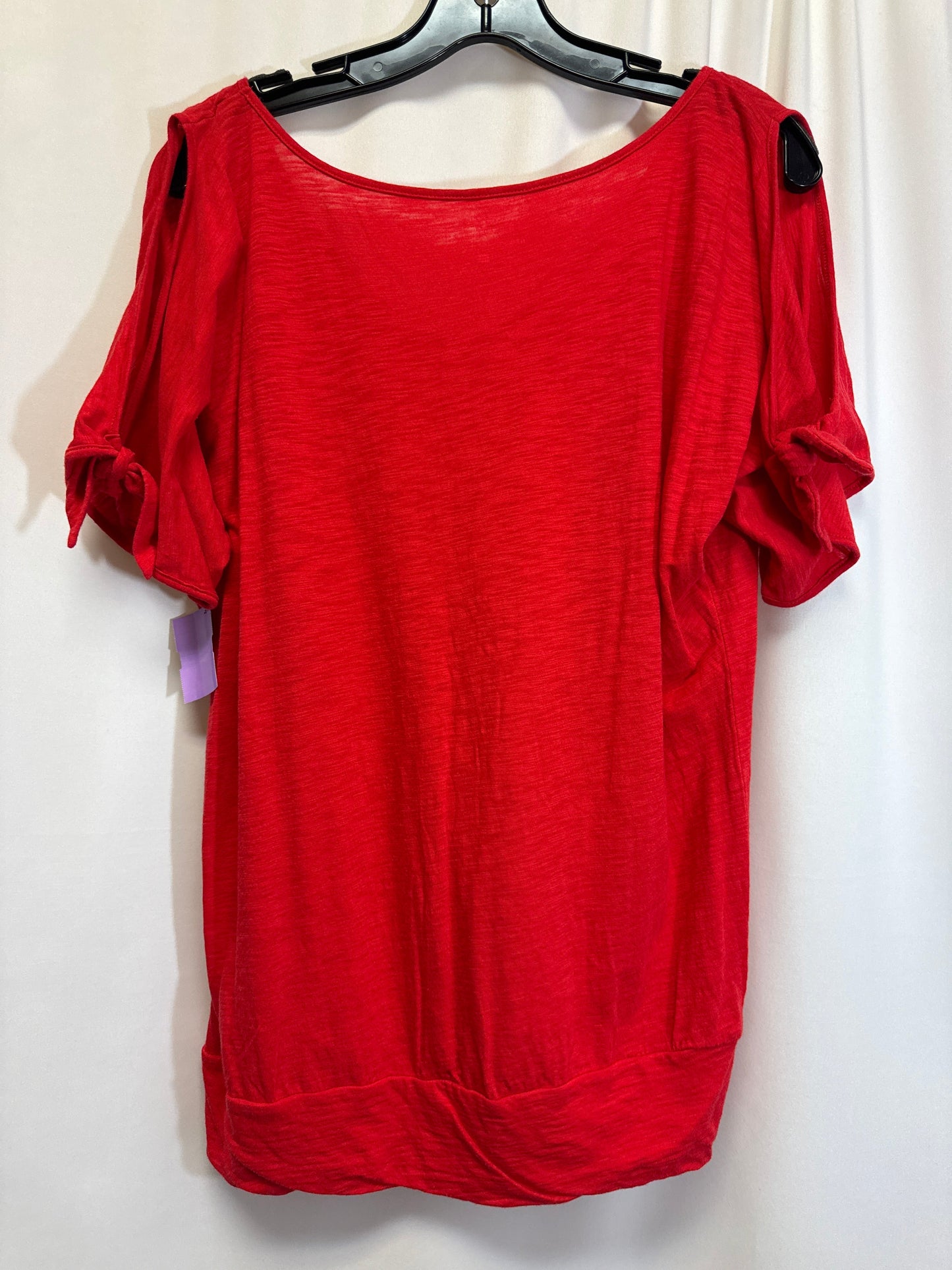 Red Top Short Sleeve New York And Co, Size M