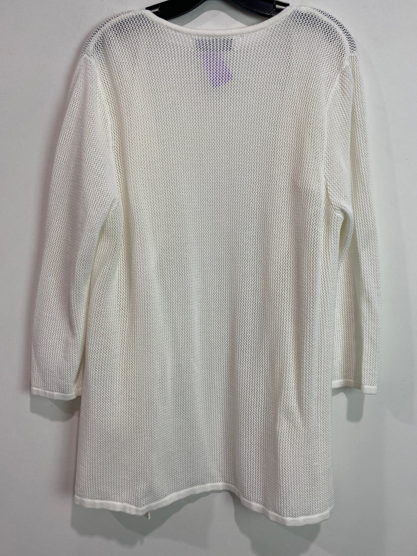 White Cardigan Kasper, Size 1x