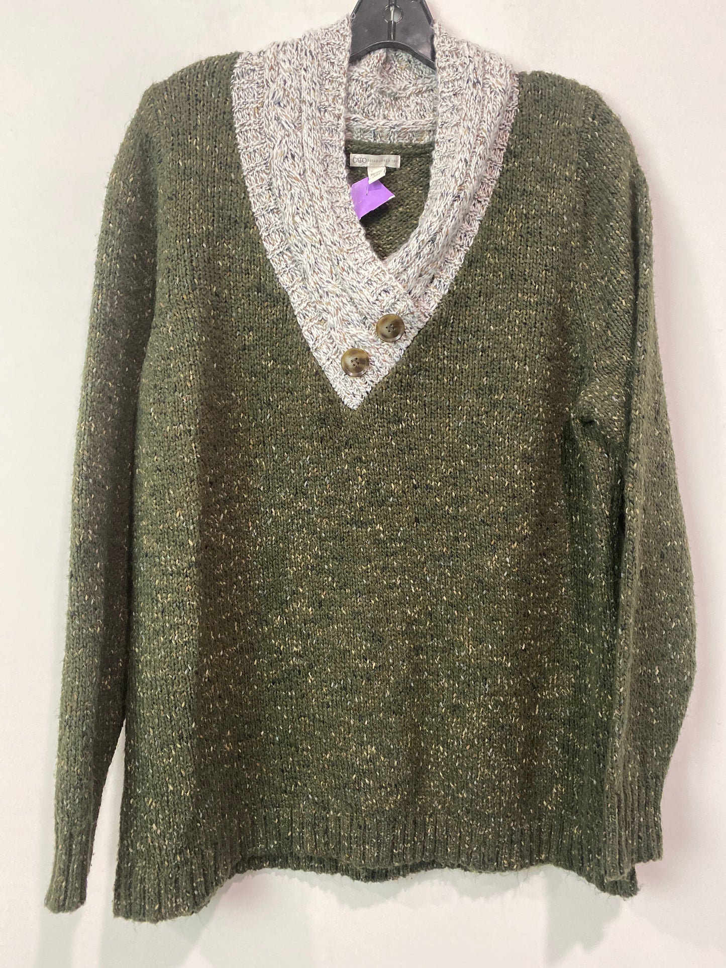 Green Sweater Cato, Size 1x