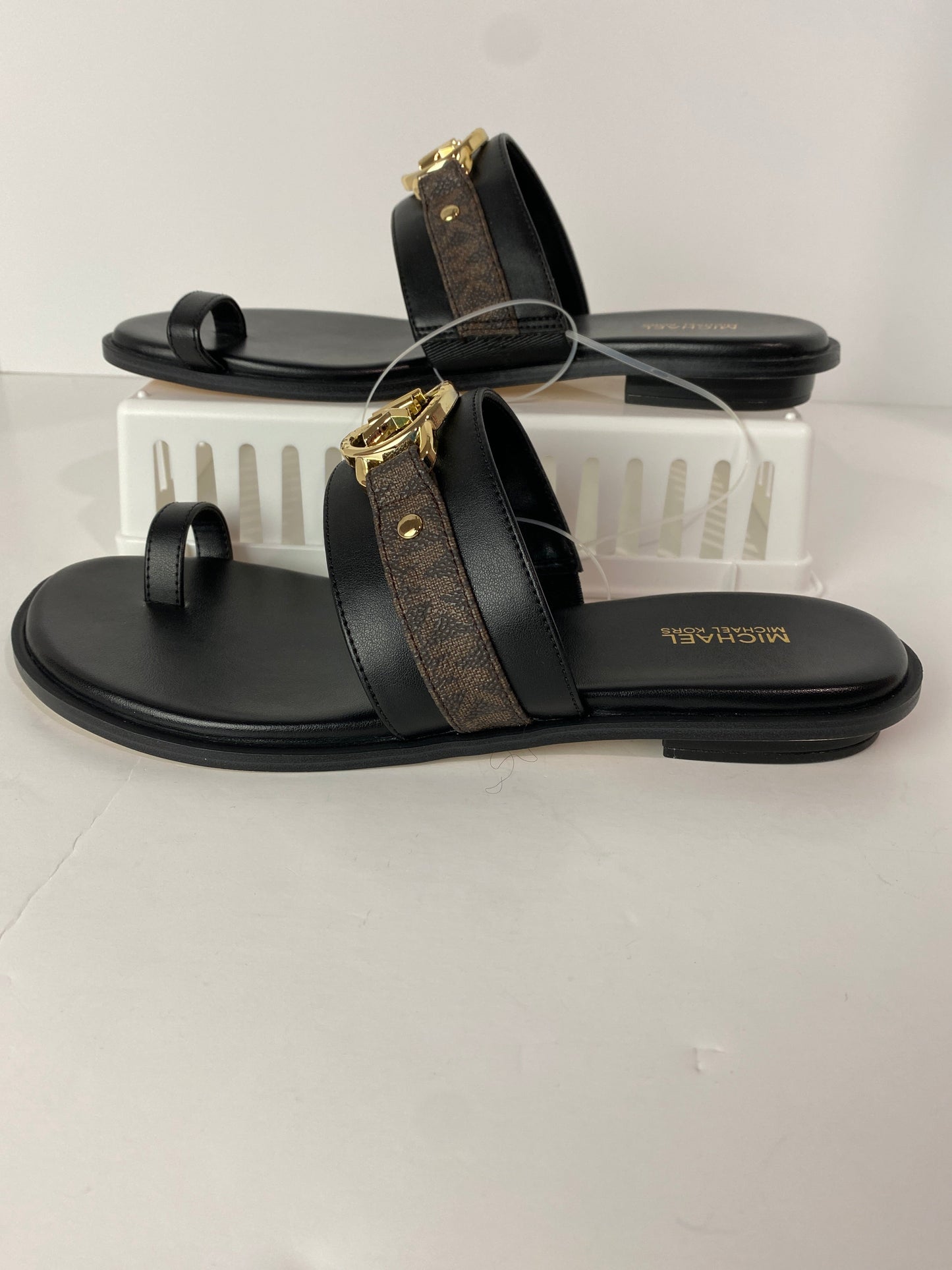 Black Sandals Designer Michael Kors, Size 9