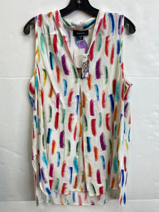 White Top Sleeveless Karen Kane, Size Xl