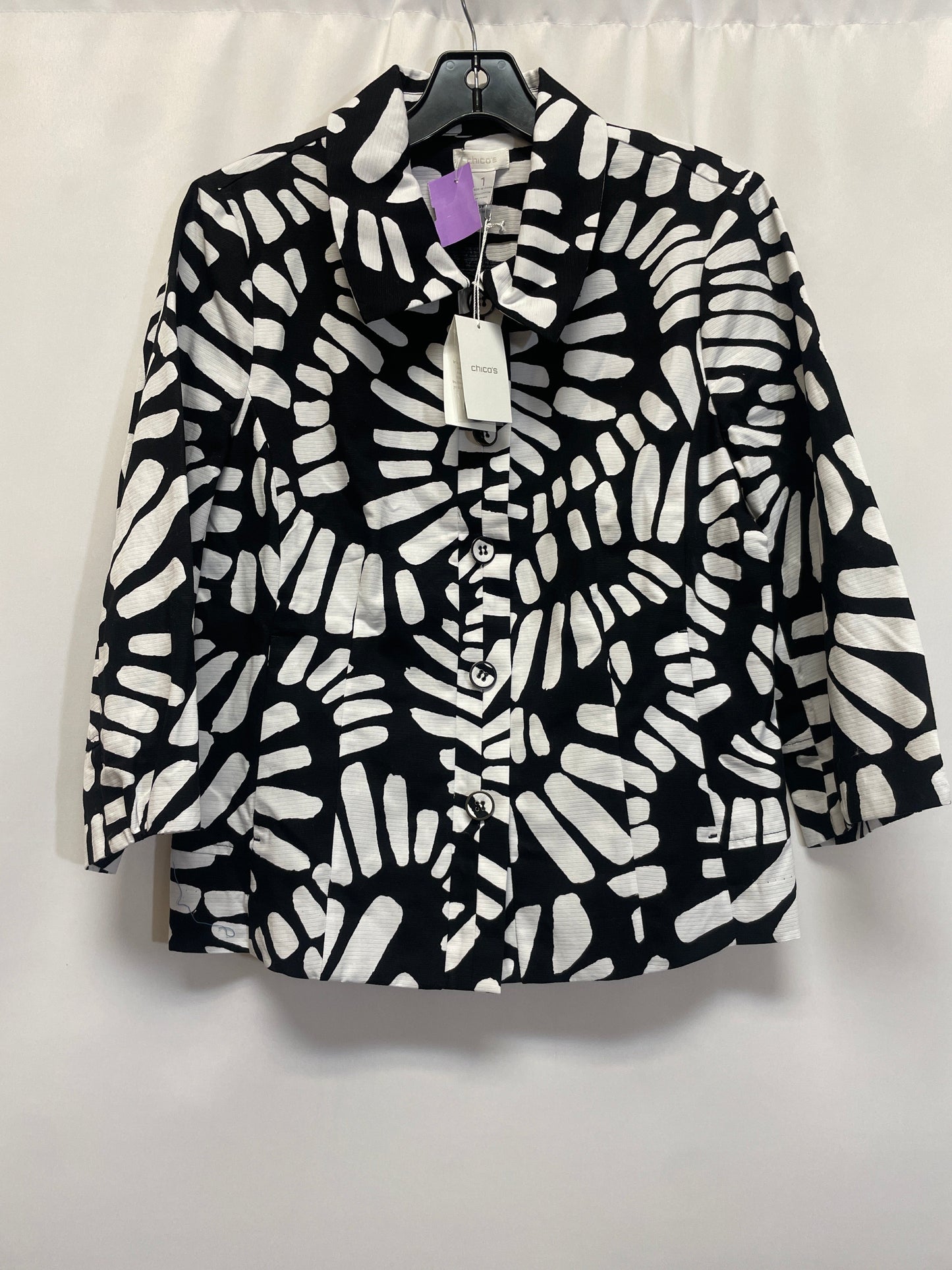 Black & White Blazer Chicos, Size M