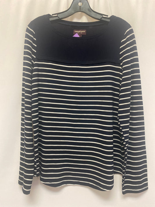 Navy Top Long Sleeve Johnston & Murphy, Size L