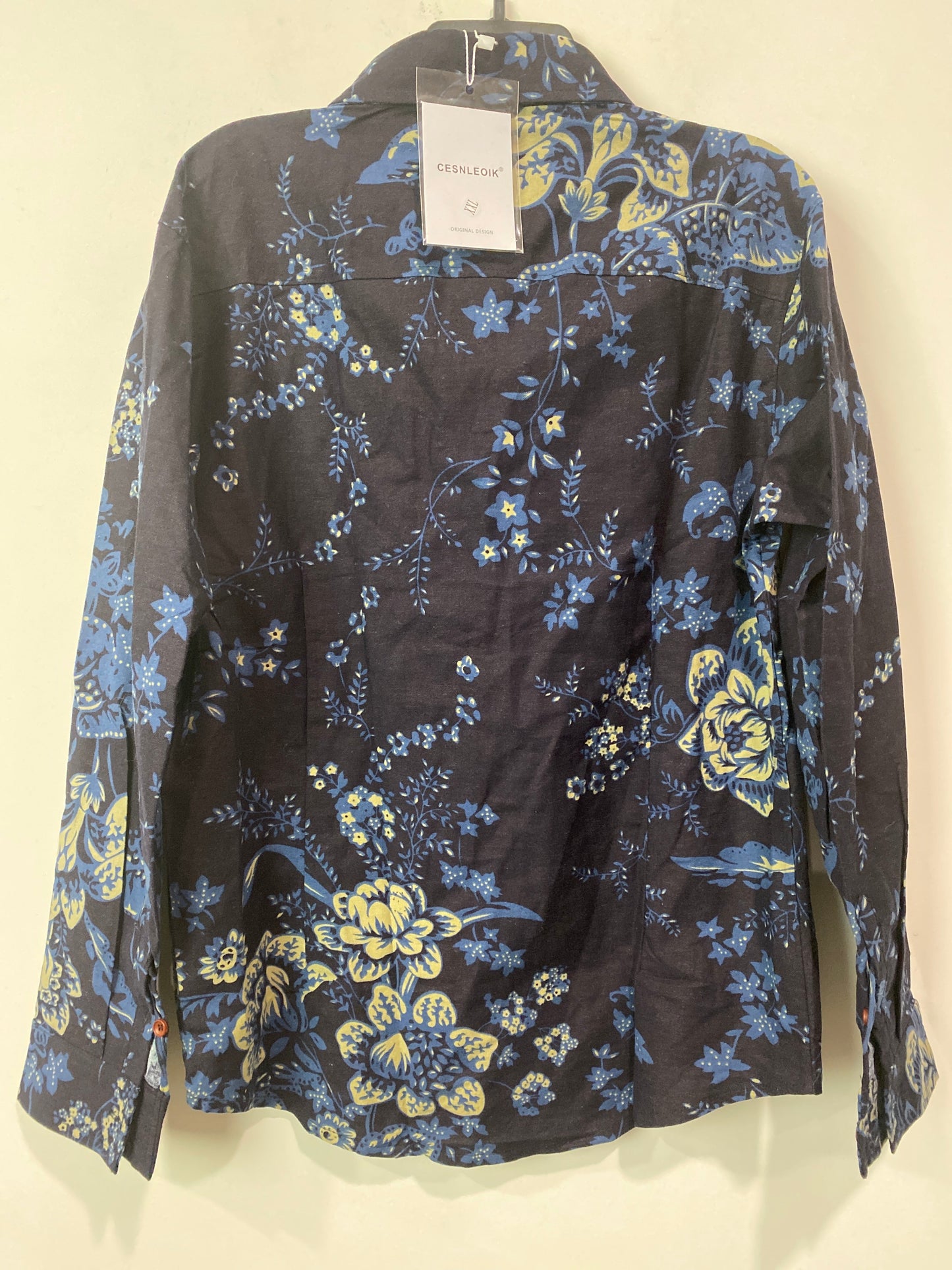 Blue Top Long Sleeve Clothes Mentor, Size Xxl