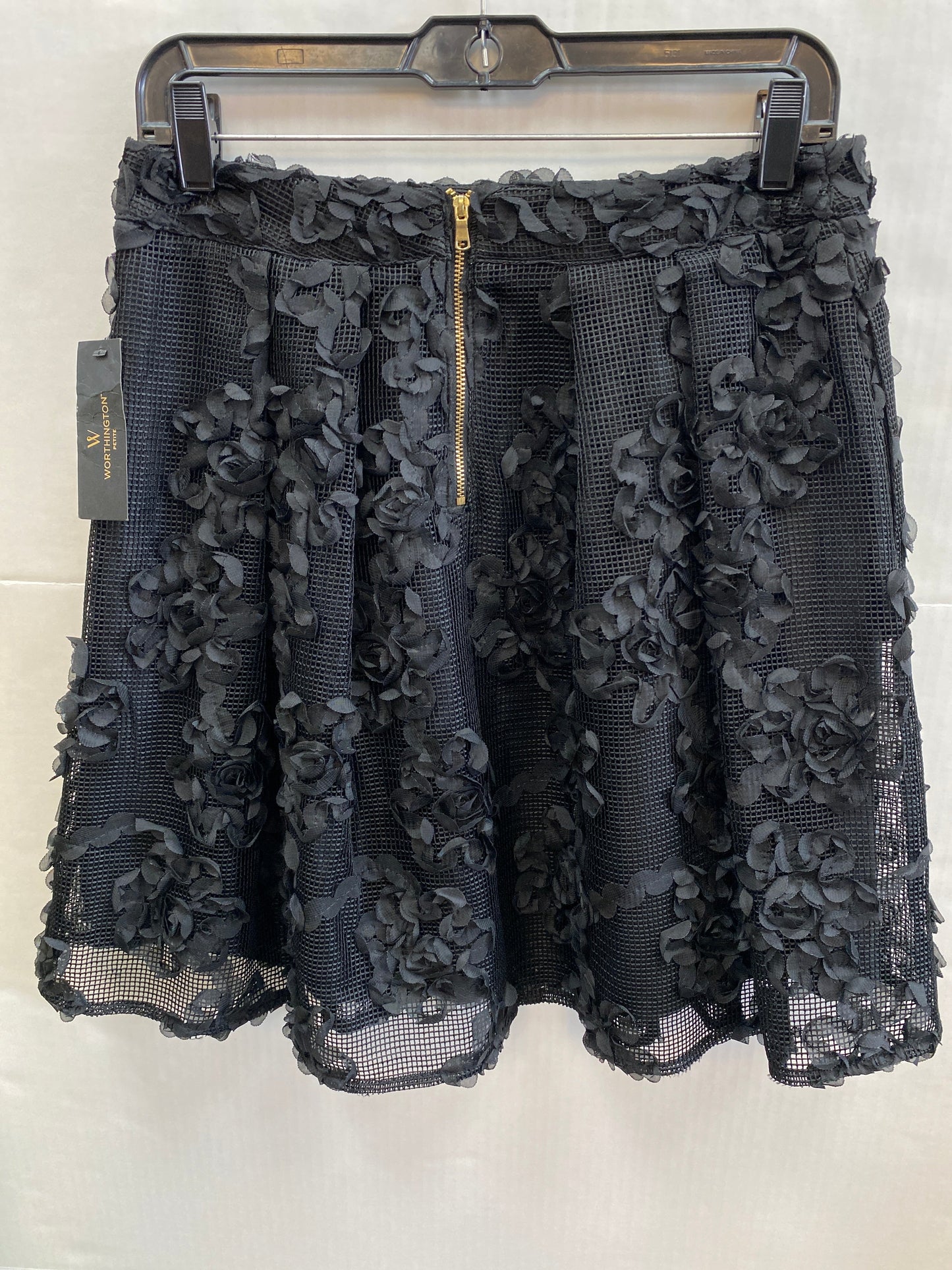 Black Skirt Midi Worthington, Size Petite  M