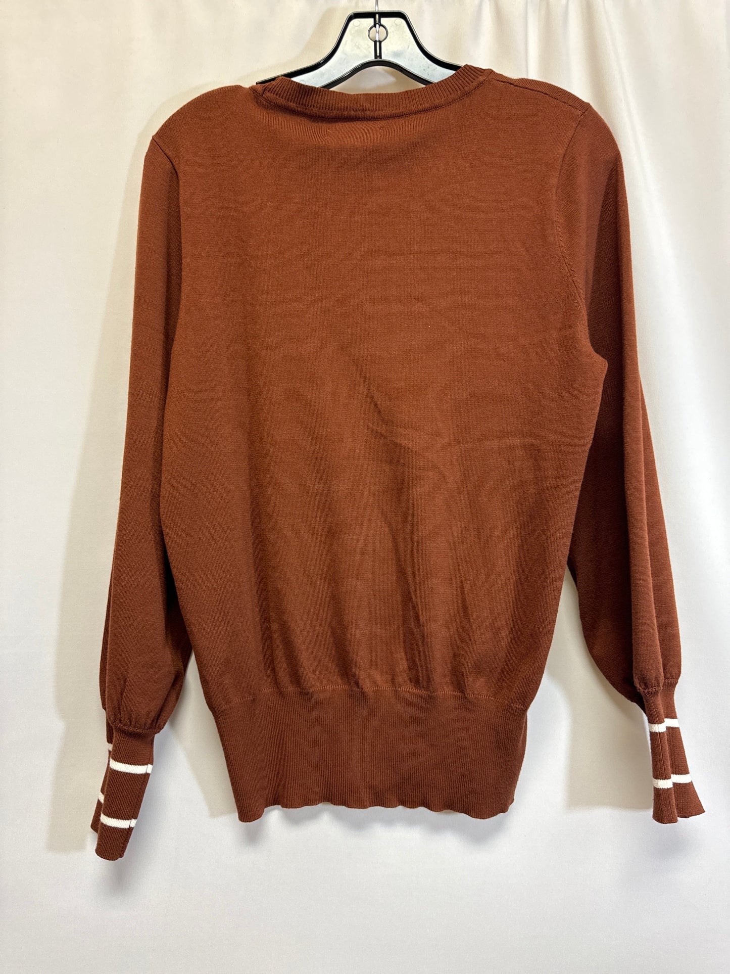 Brown Top Long Sleeve Nine West, Size L