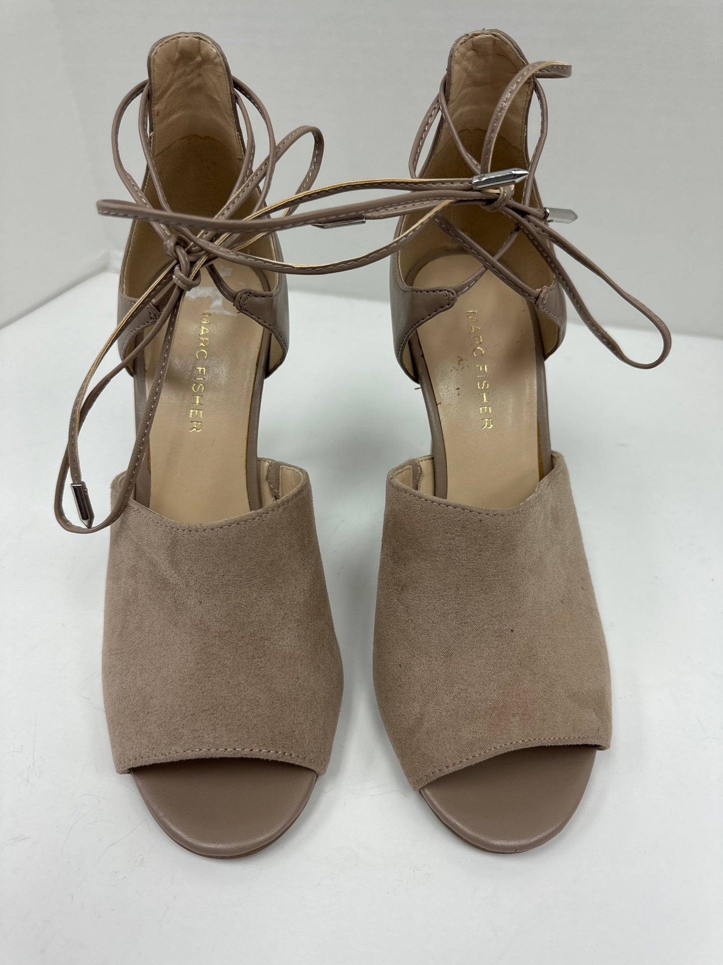 Taupe Shoes Heels Stiletto Marc Fisher, Size 7.5