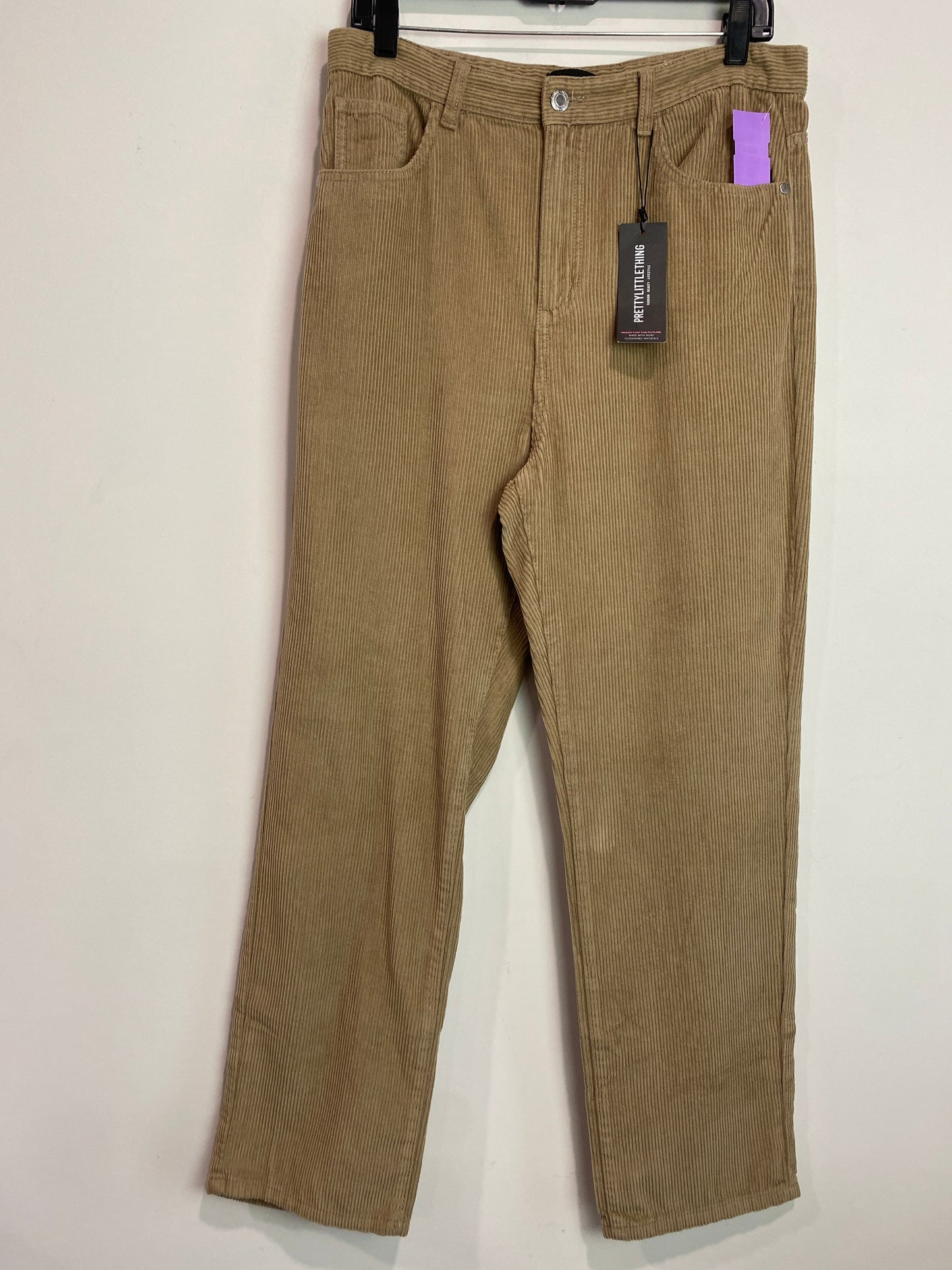 Tan Pants Corduroy Pretty Little Thing, Size 12