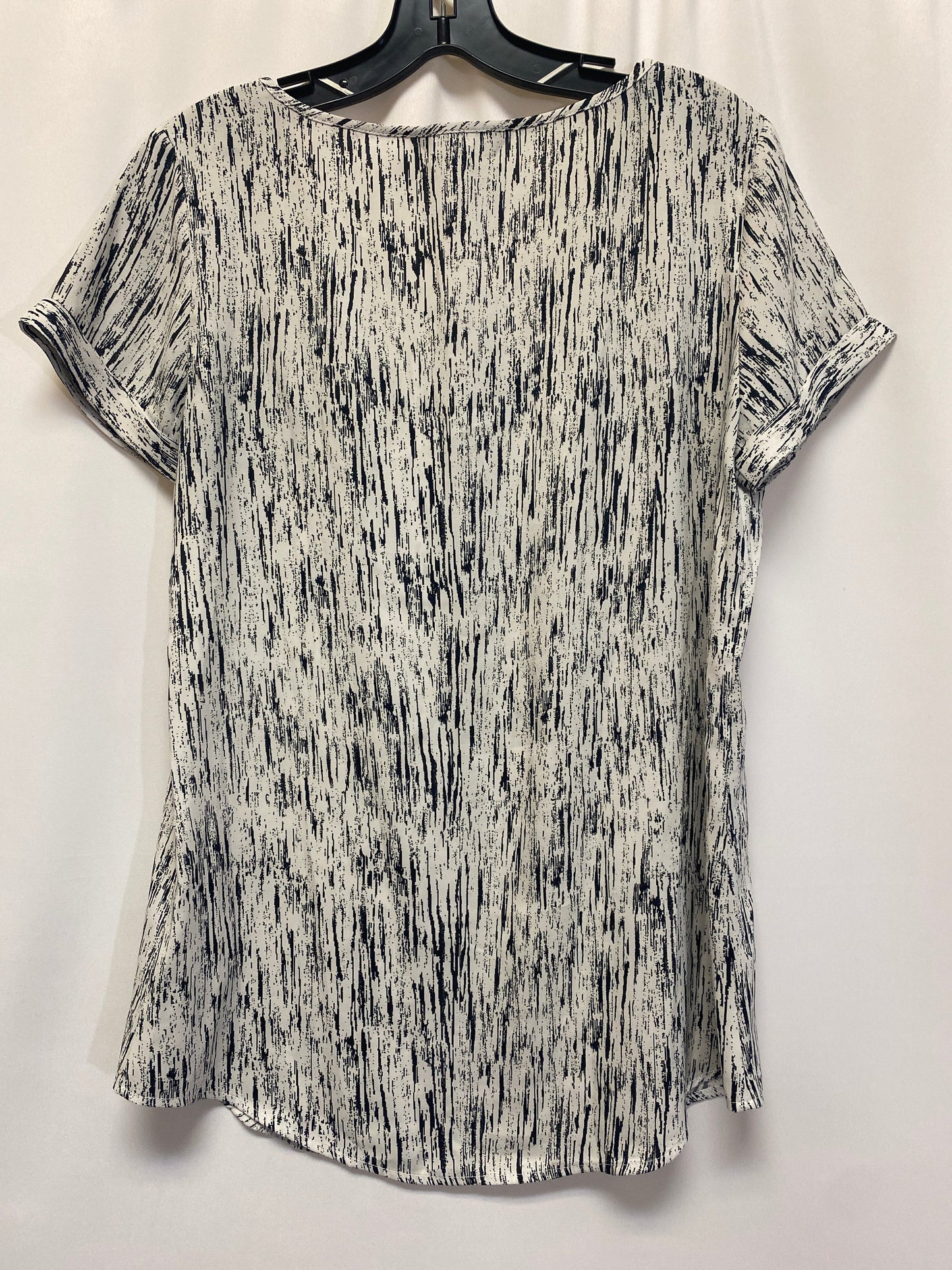 Black & White Top Short Sleeve Express, Size S