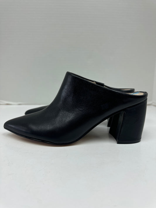 Black Boots Ankle Heels Marc Fisher, Size 6.5