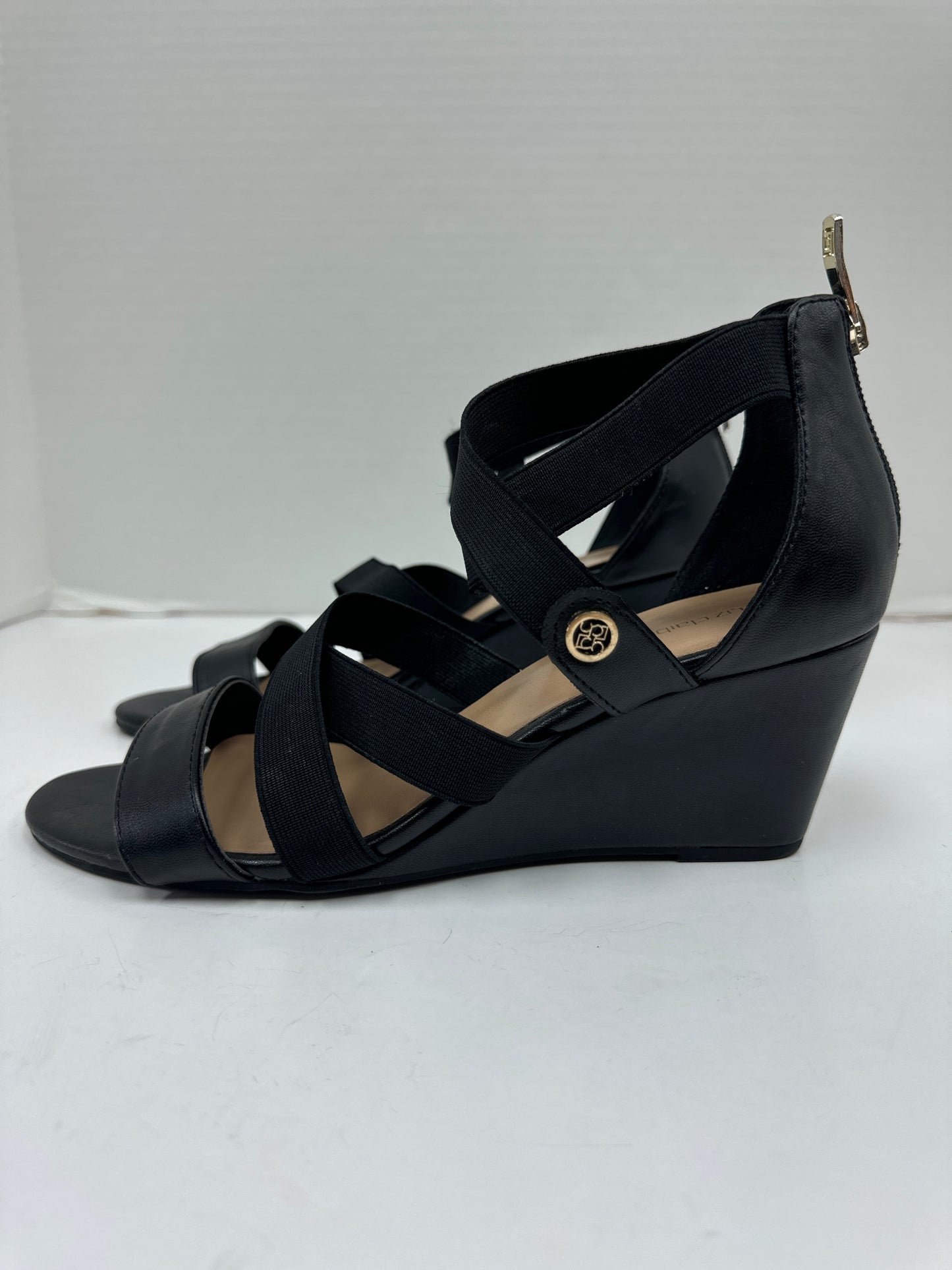 Black Sandals Heels Block Liz Claiborne, Size 8