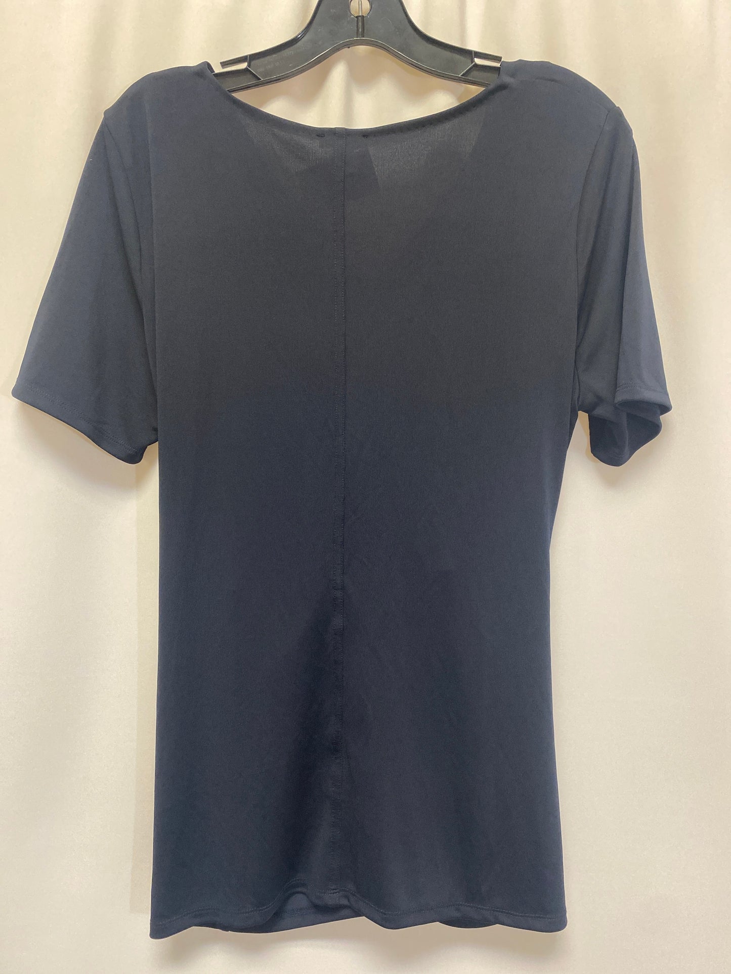 Navy Top Short Sleeve Ann Taylor, Size L