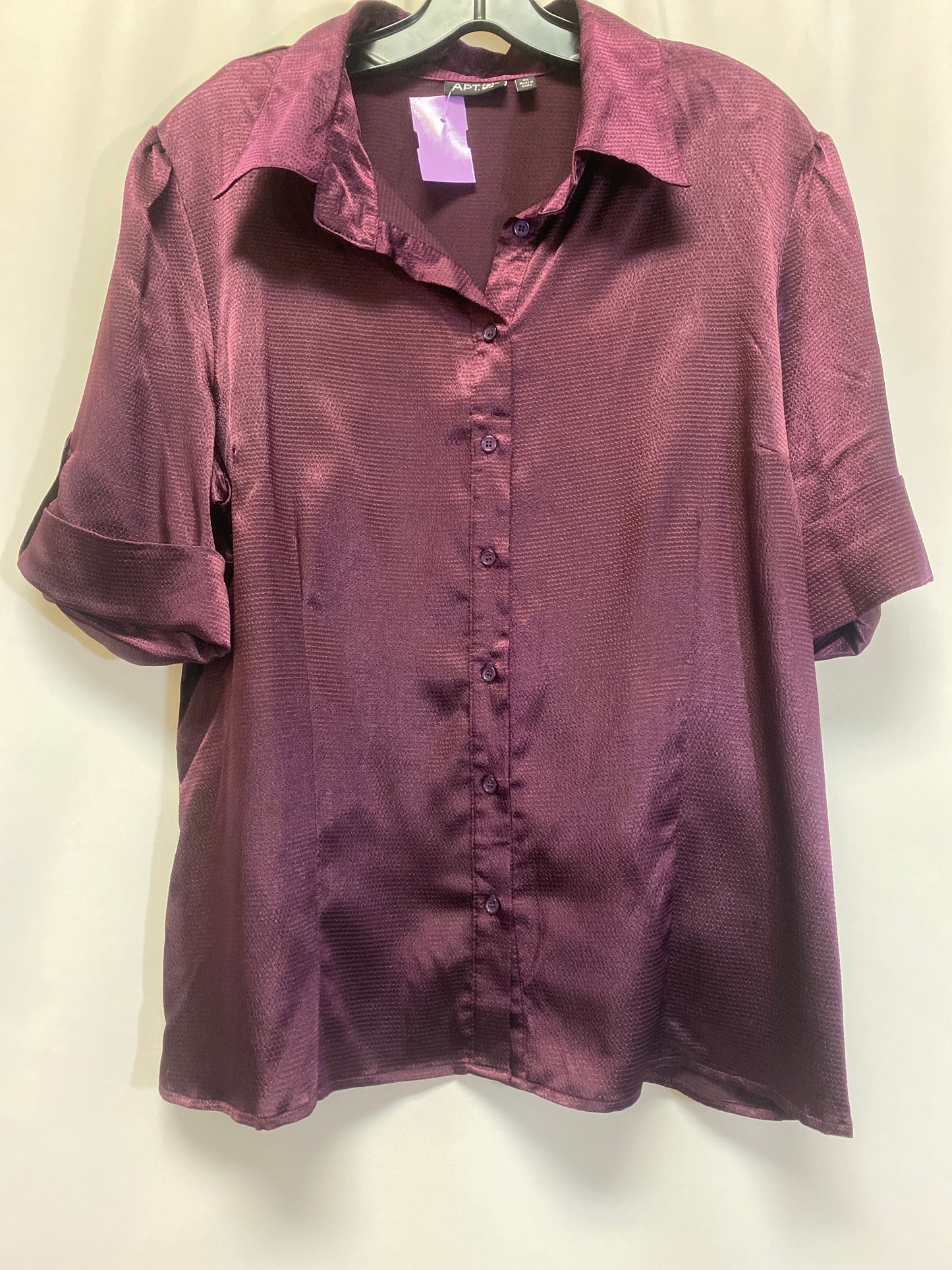 Purple Top Short Sleeve Apt 9, Size Xl