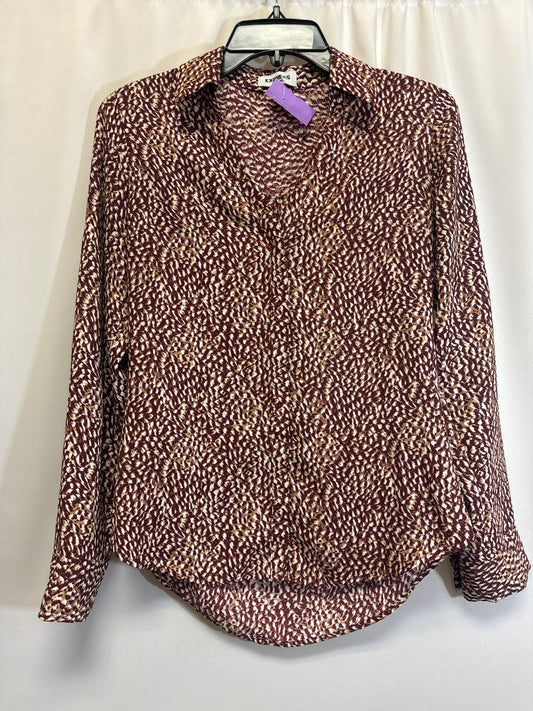 Mauve Top Long Sleeve Express, Size Xs