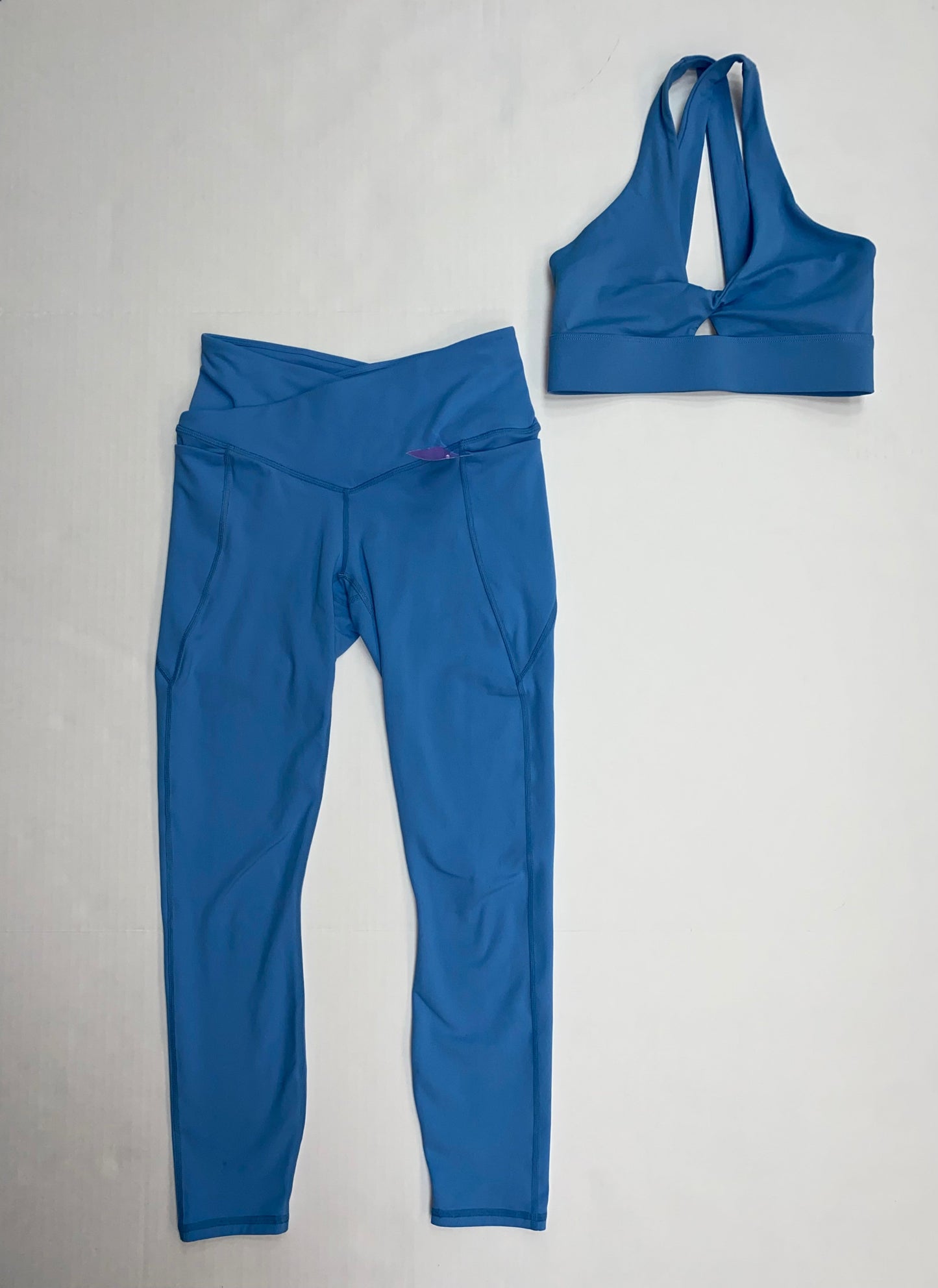 Blue Athletic Pants 2pc Fabletics, Size Xs