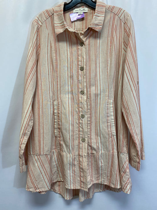 Tan Top Long Sleeve Simply Noelle, Size L