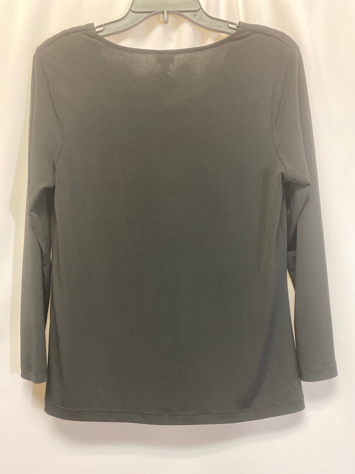 Black Top Long Sleeve Rafaella, Size M