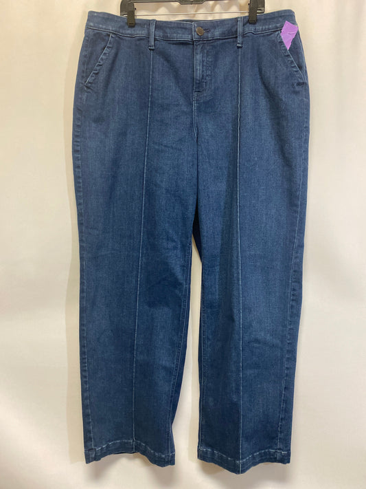 Blue Denim Jeans Straight Lane Bryant, Size 2x