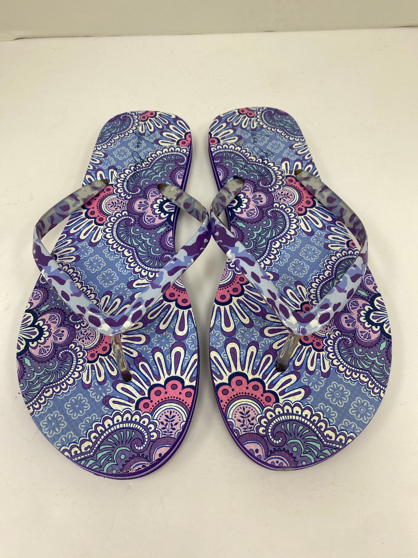 Purple Sandals Flip Flops Clothes Mentor, Size 9 / 10