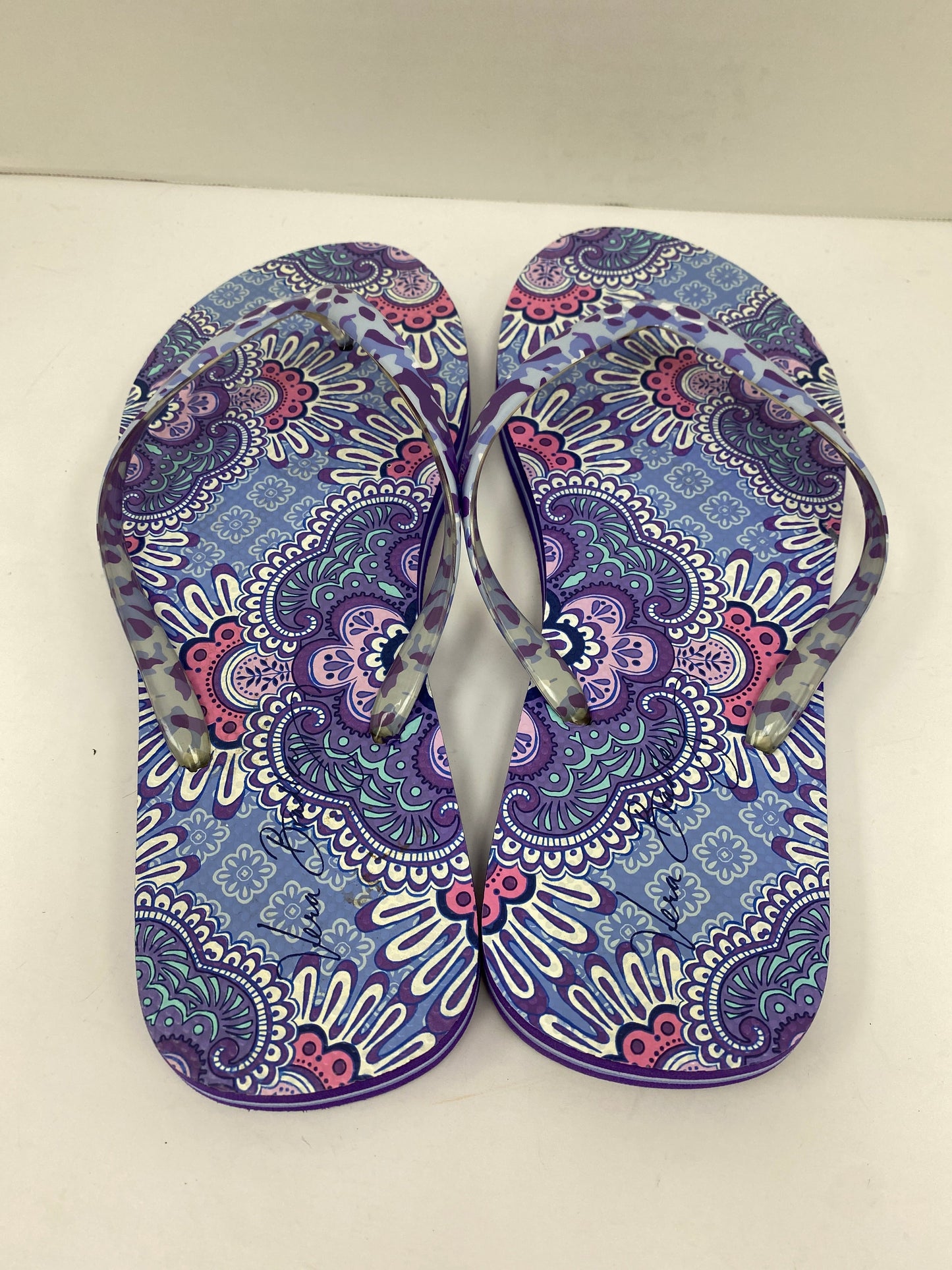 Purple Sandals Flip Flops Clothes Mentor, Size 9 / 10