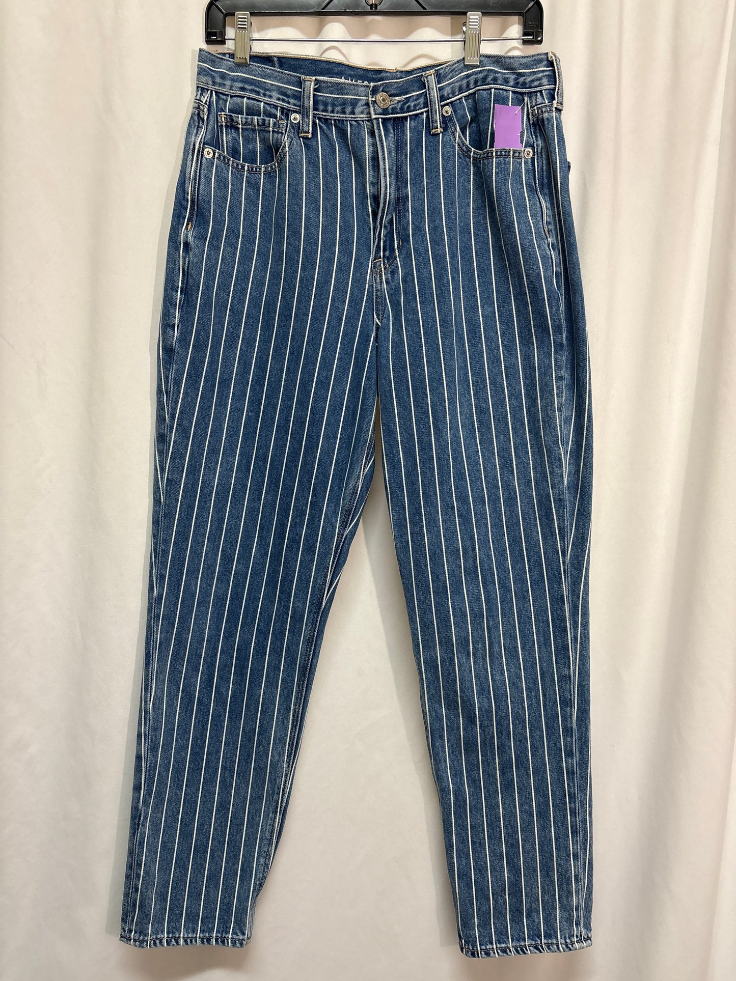 Jeans Straight By American Eagle In Blue, Size: 8