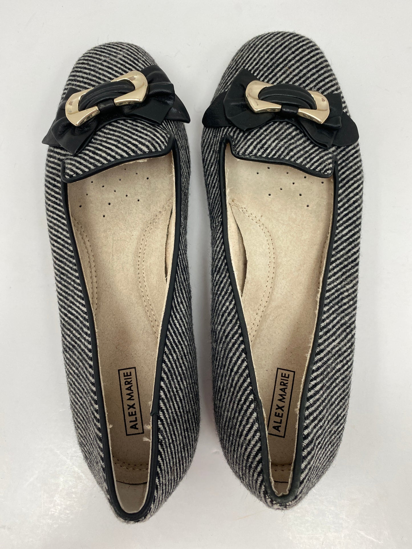 Navy Shoes Flats Alex Marie, Size 8.5