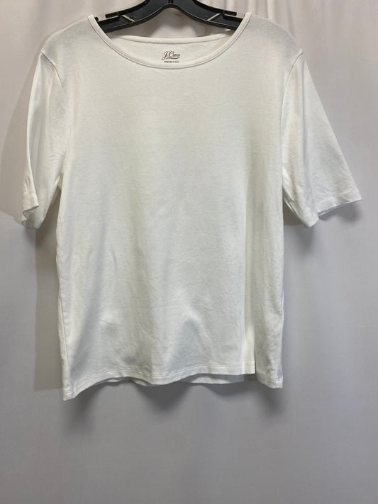 White Top Short Sleeve J. Crew, Size Xl