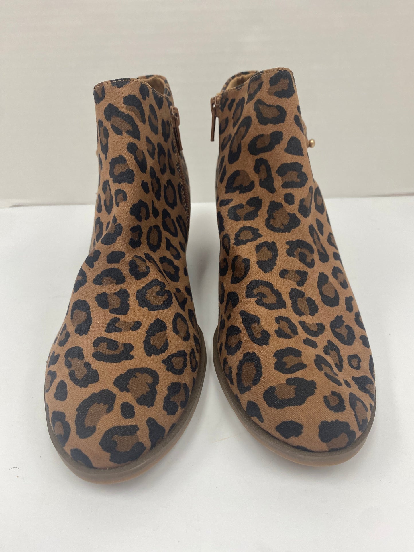 Animal Print Boots Ankle Heels Old Navy, Size 8