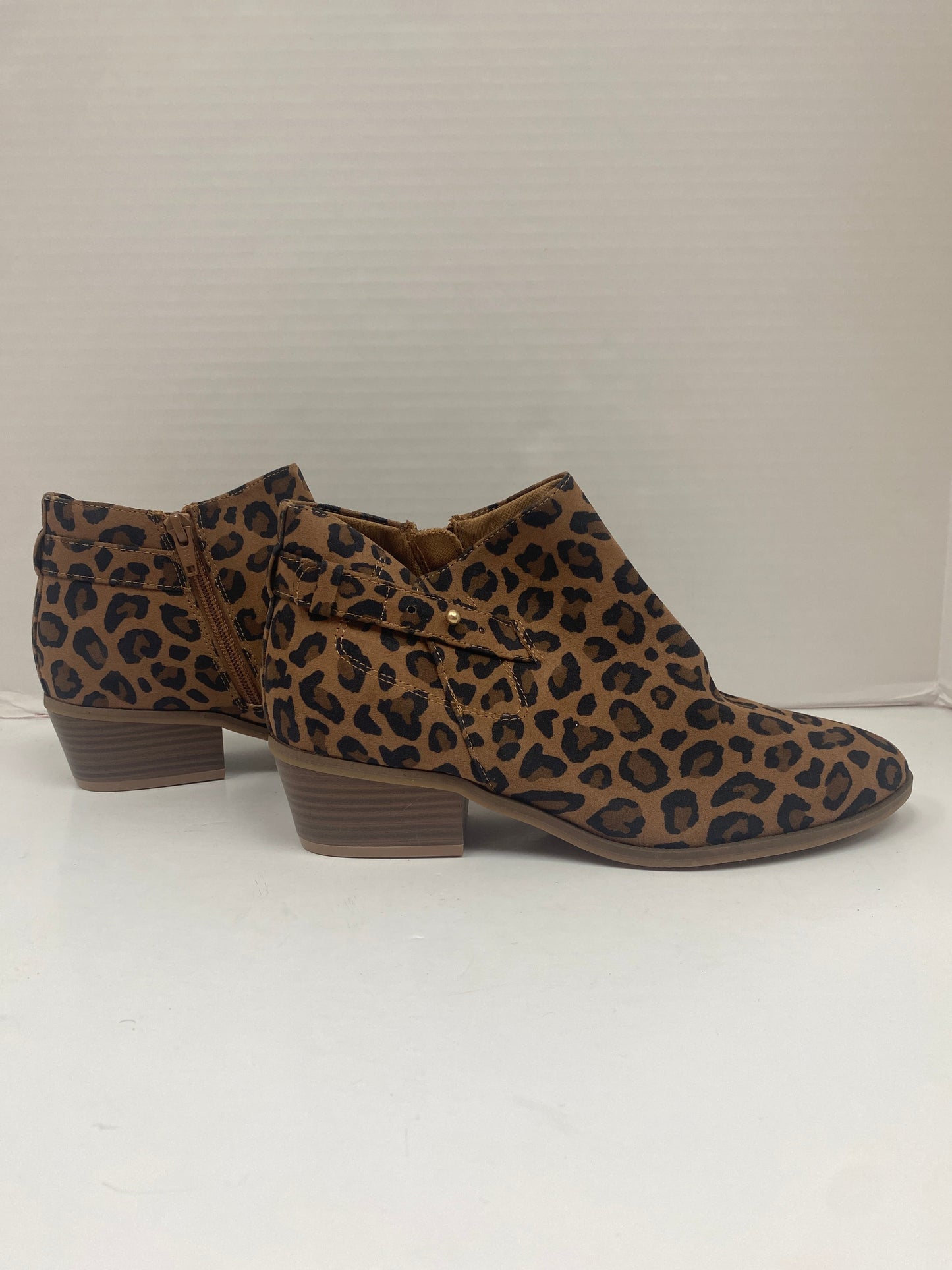 Animal Print Boots Ankle Heels Old Navy, Size 8