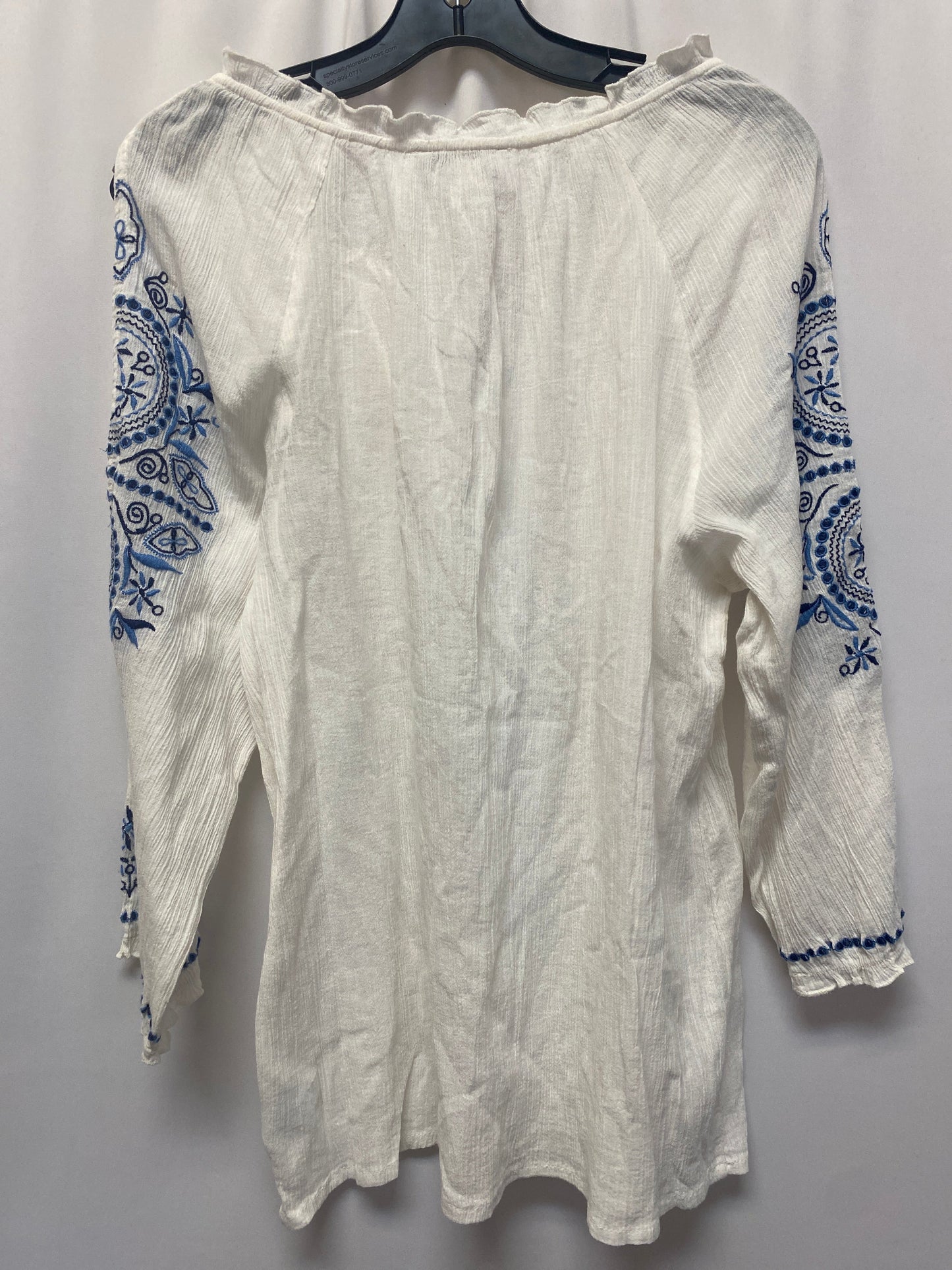 White Top Long Sleeve Vintage America, Size L