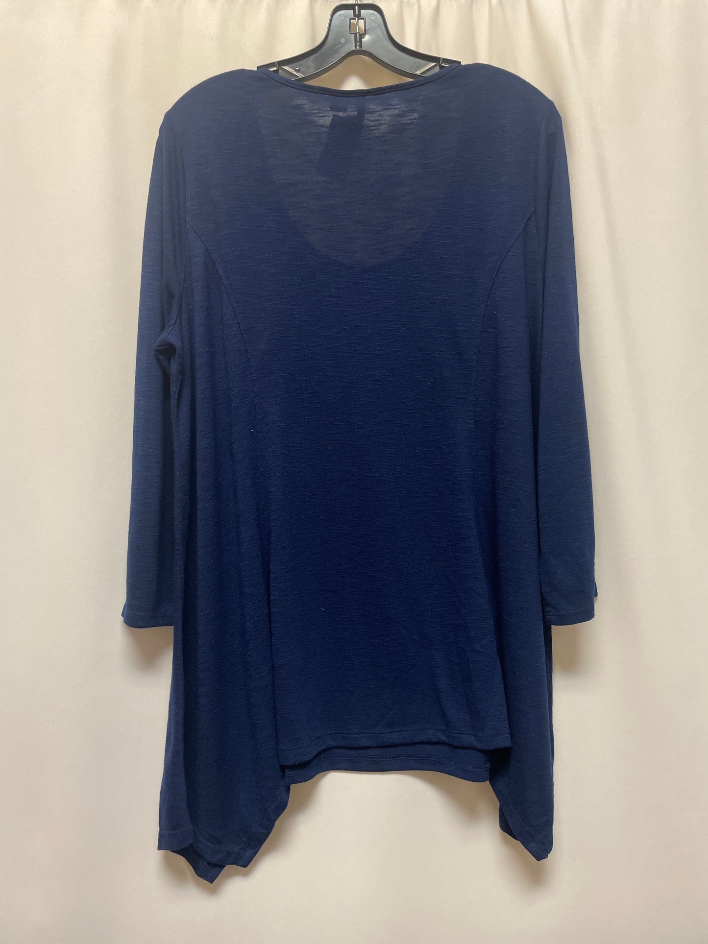 Blue Top Long Sleeve New Directions, Size Xl