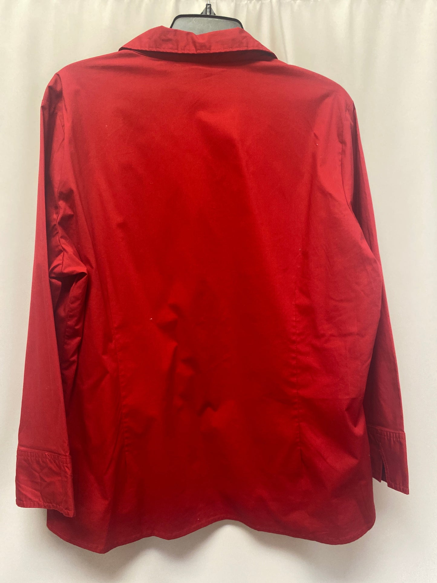 Red Top Long Sleeve Lee, Size Xxl