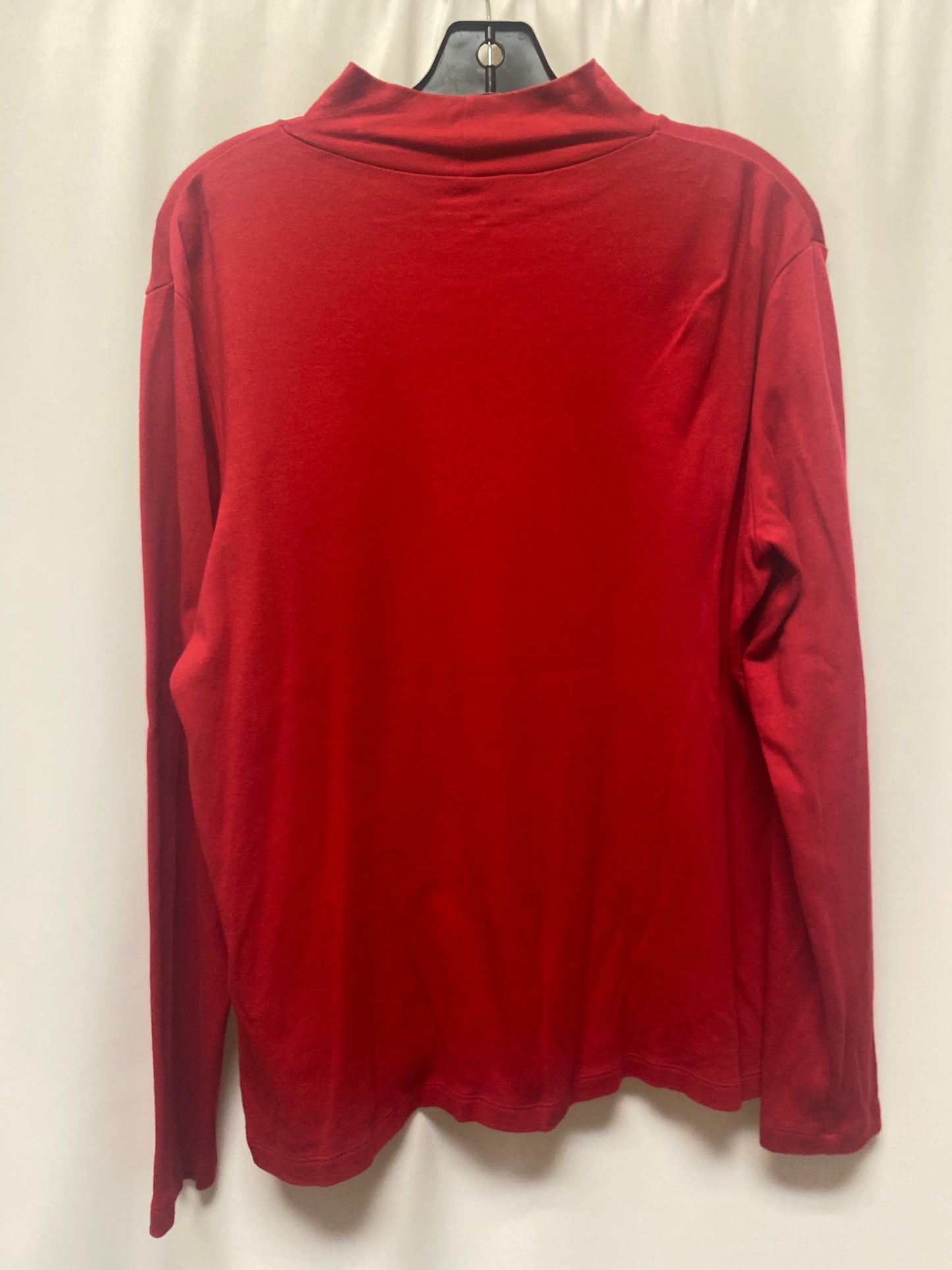 Red Top Long Sleeve Croft And Barrow, Size Xl