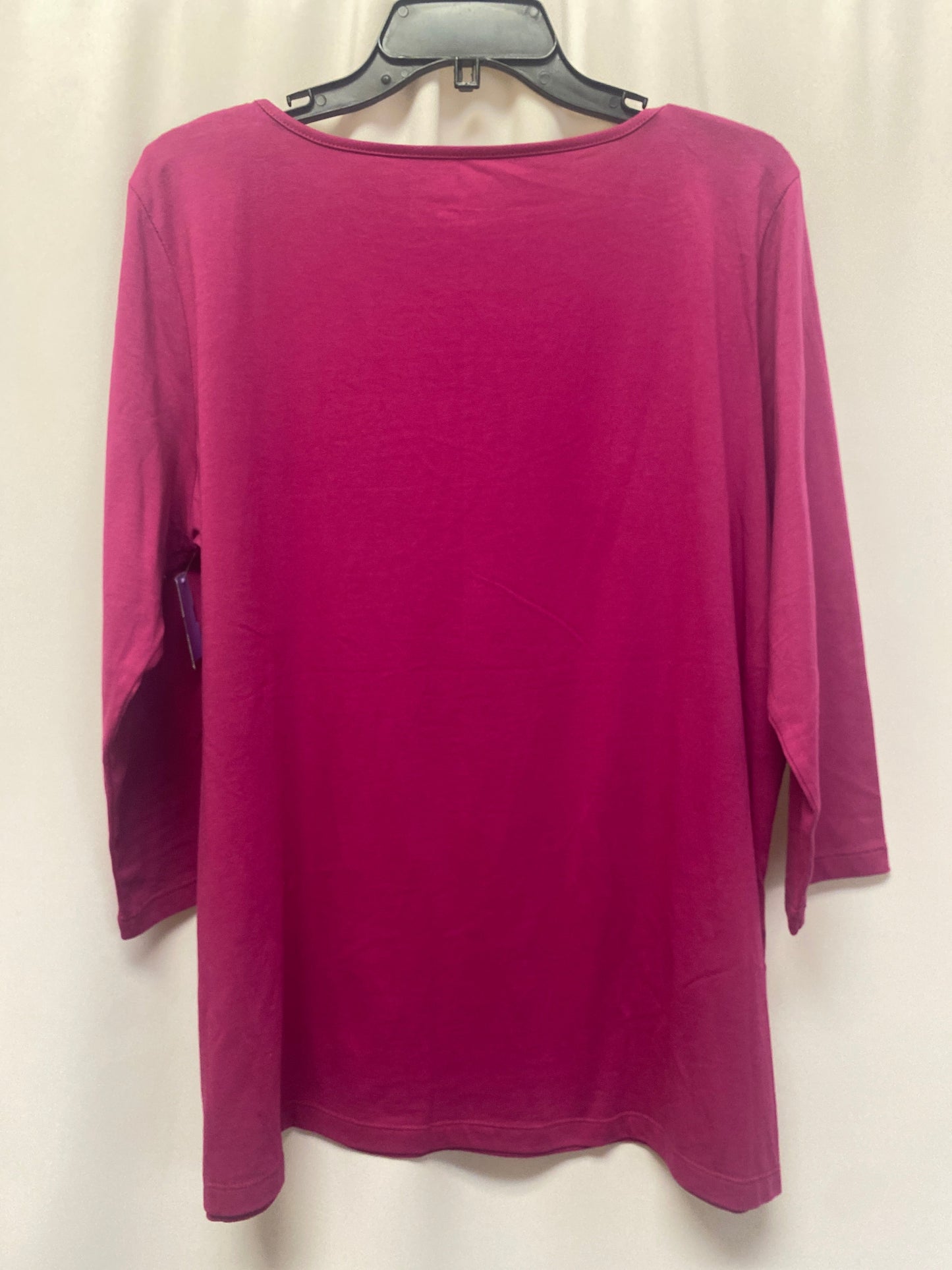 Purple Top Long Sleeve Isaac Mizrahi, Size Xl
