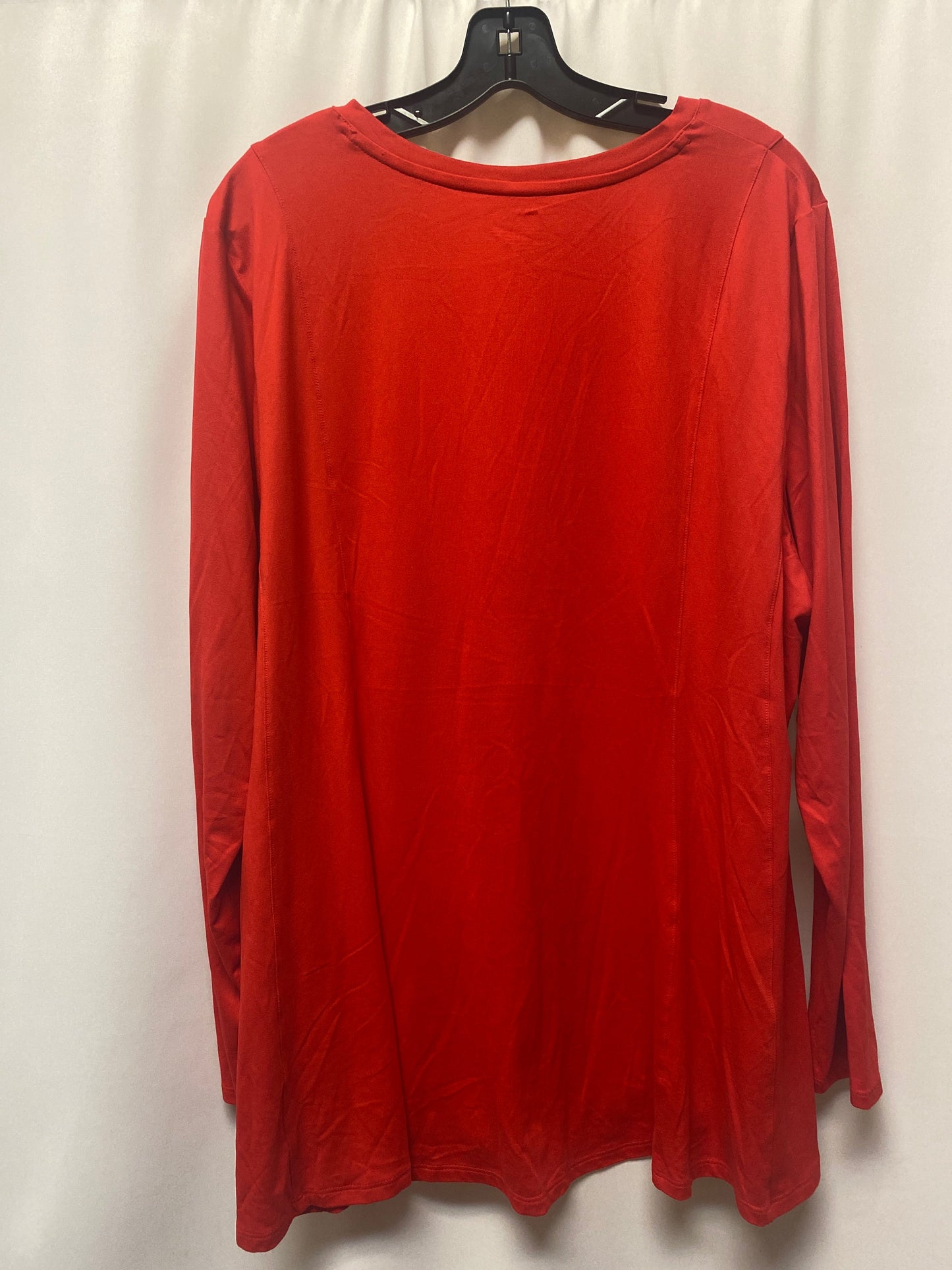 Red Top Long Sleeve Lane Bryant, Size 3x