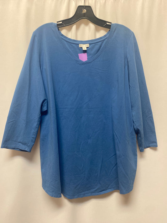 Blue Top Long Sleeve J. Jill, Size L