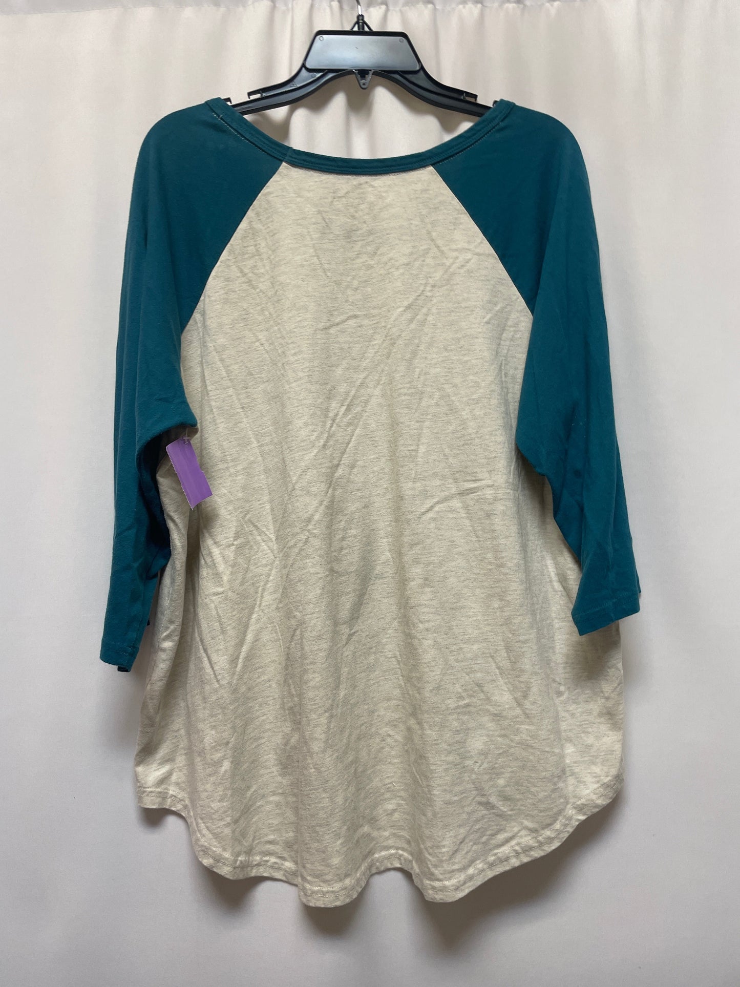 Teal Top Long Sleeve Woman Within, Size L