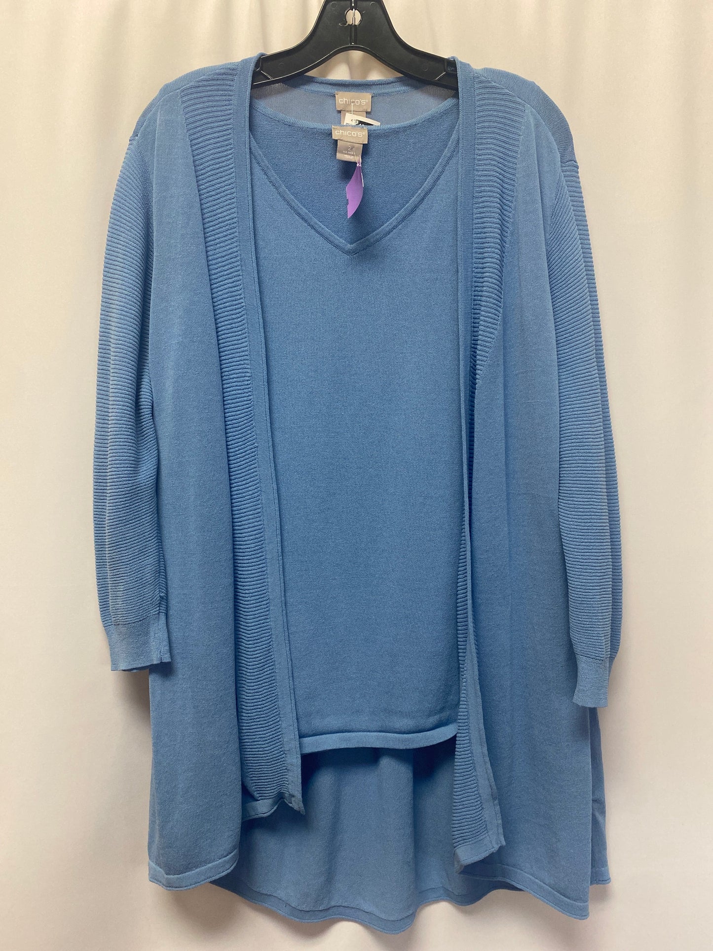 Blue Sweater 2pc Chicos, Size L