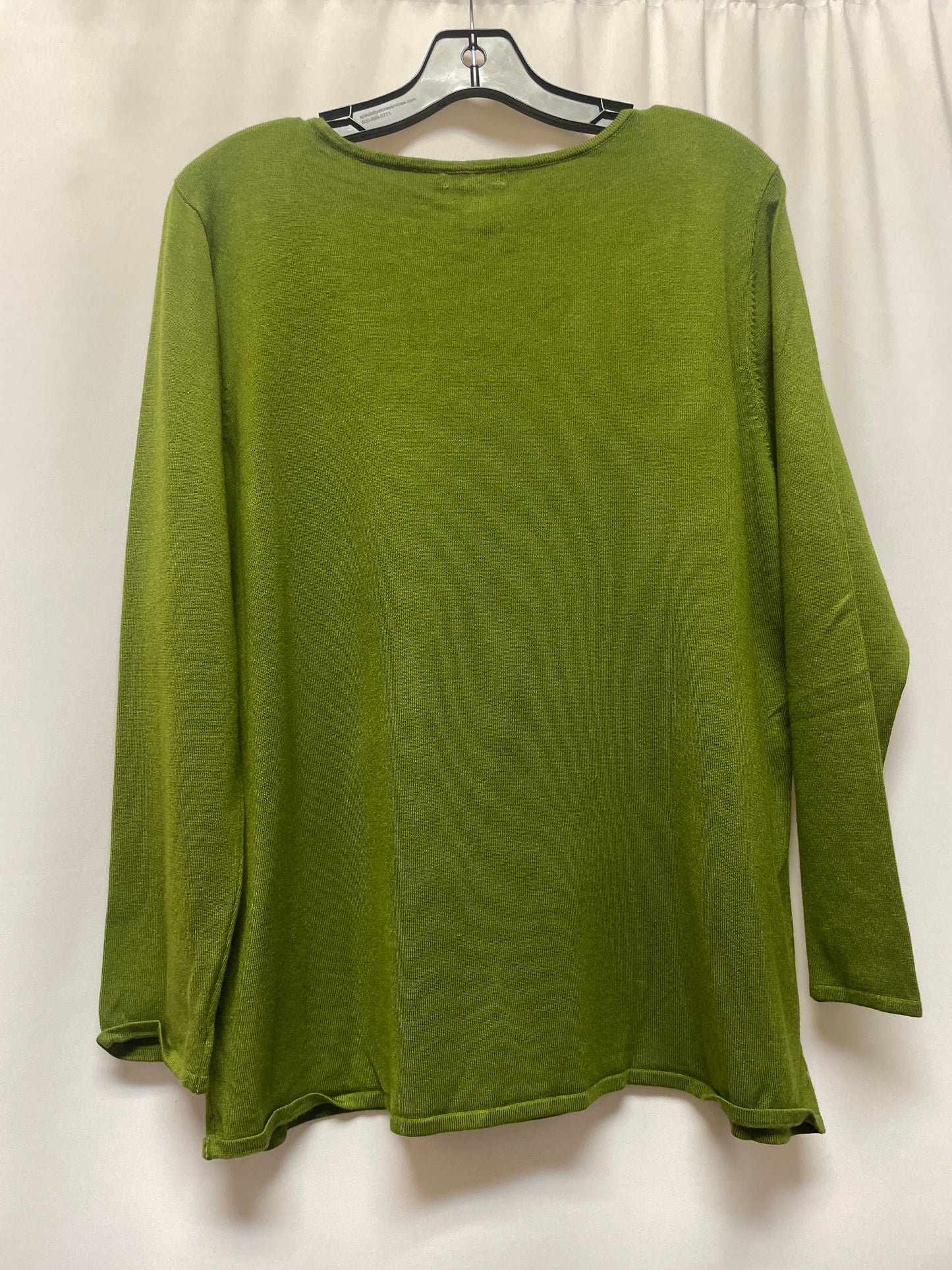 Green Top Long Sleeve Cato, Size 1x