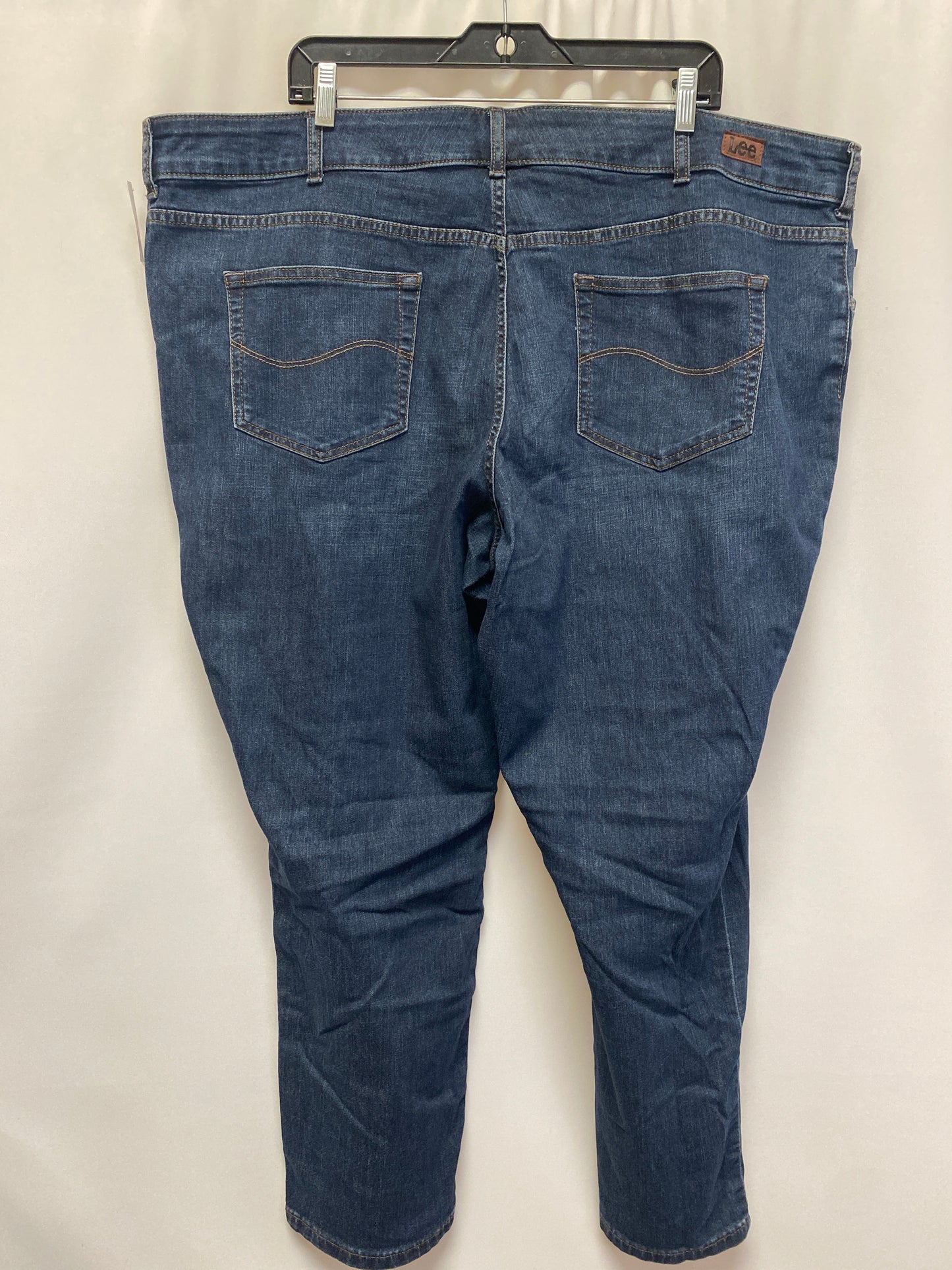 Blue Denim Jeans Straight Lee, Size 4x