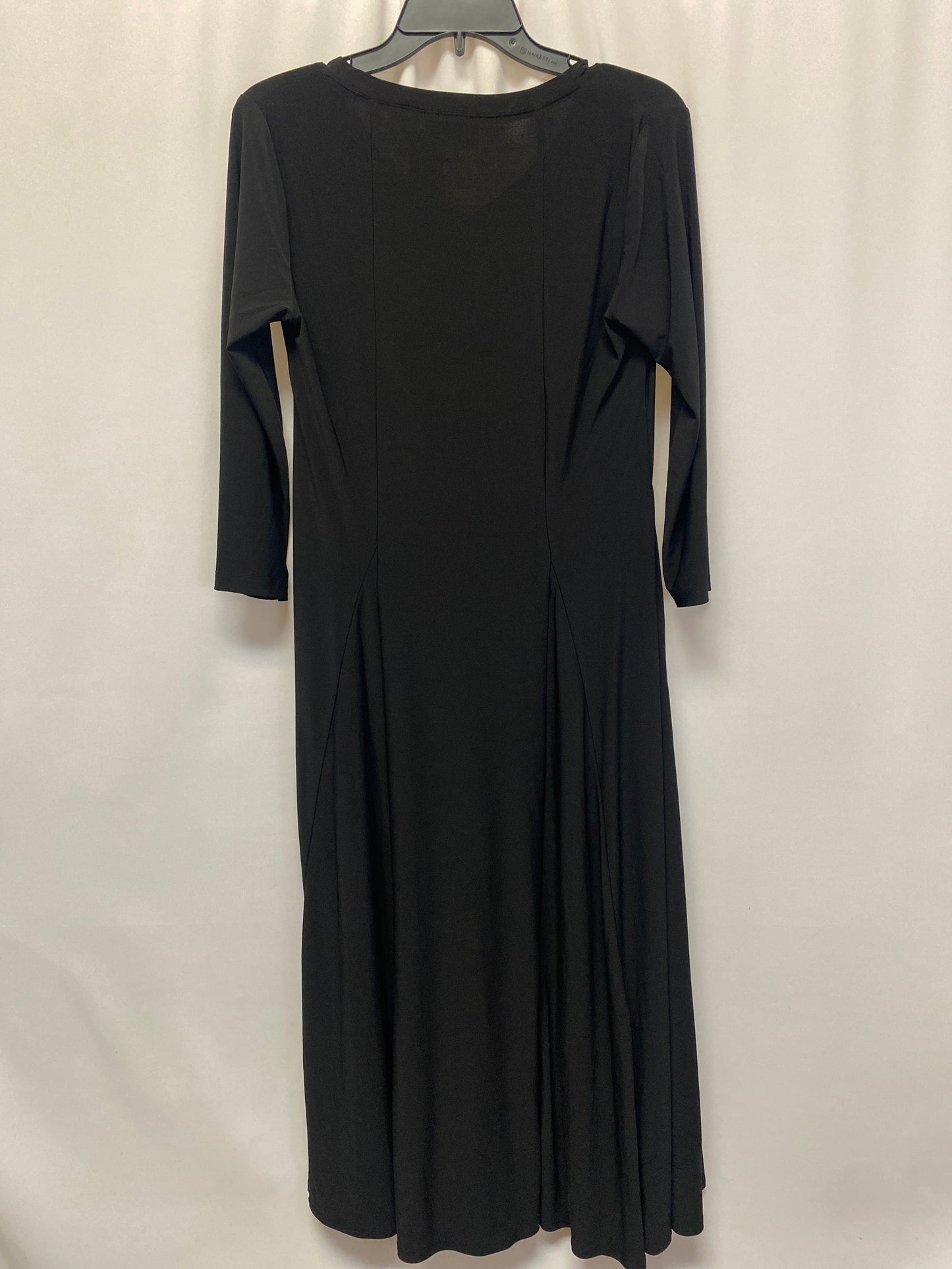 Black Dress Casual Midi Clothes Mentor, Size Xs