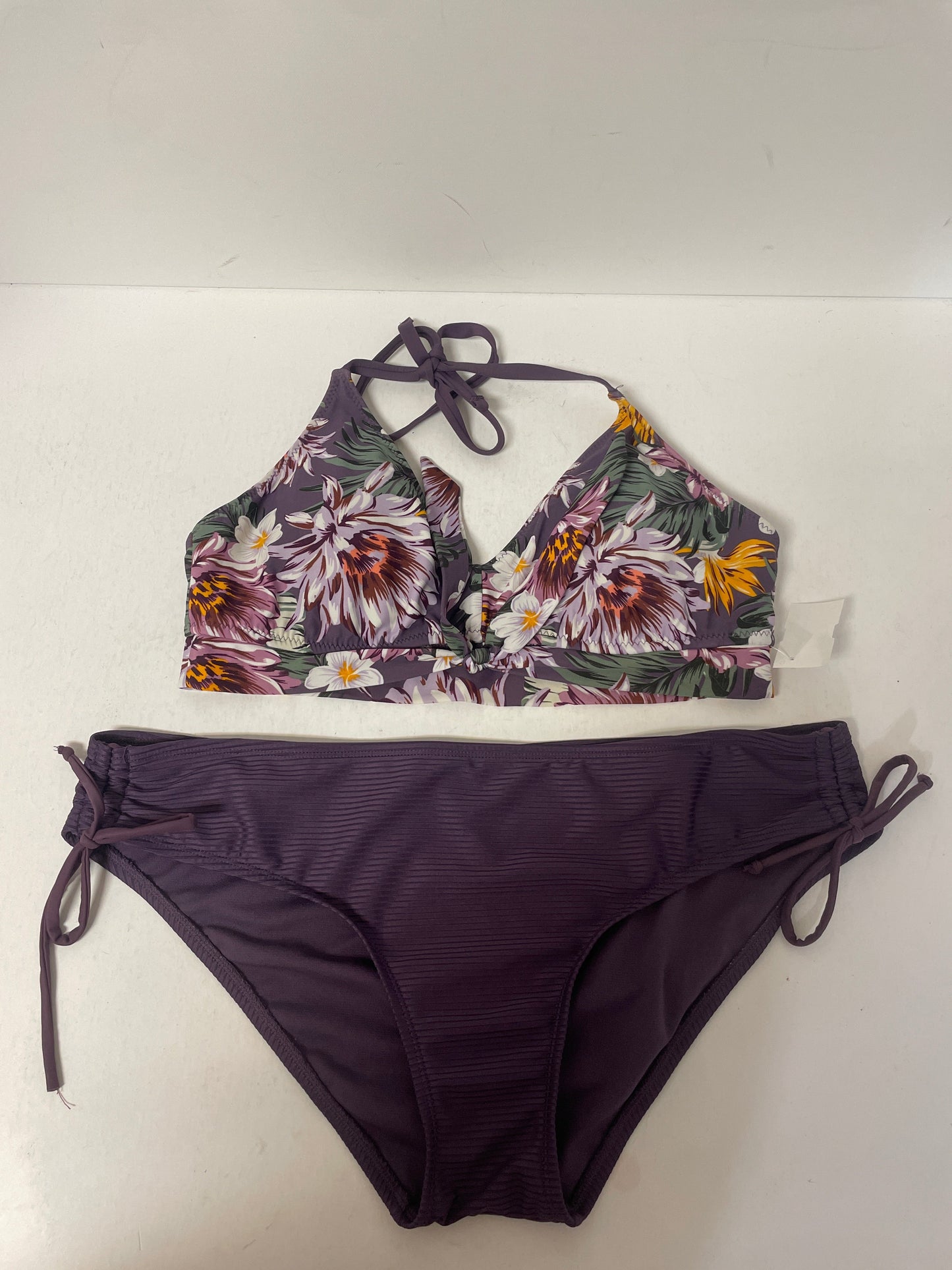 Swimsuit 2pc By Kona Sol In Purple, Size: L