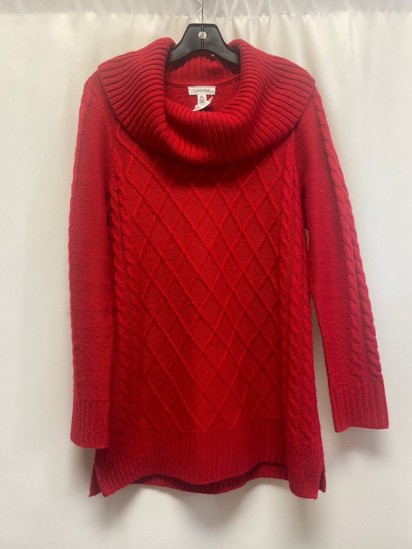 Sweater By Calvin Klein In Red, Size: M