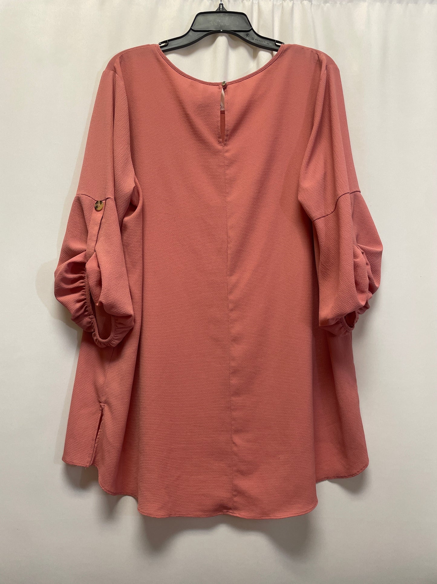 Top 3/4 Sleeve By Cato In Pink, Size: Xl