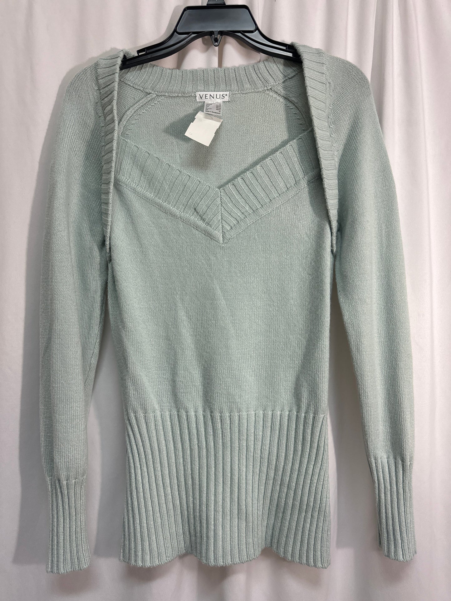 Sweater By Venus In Aqua, Size: M