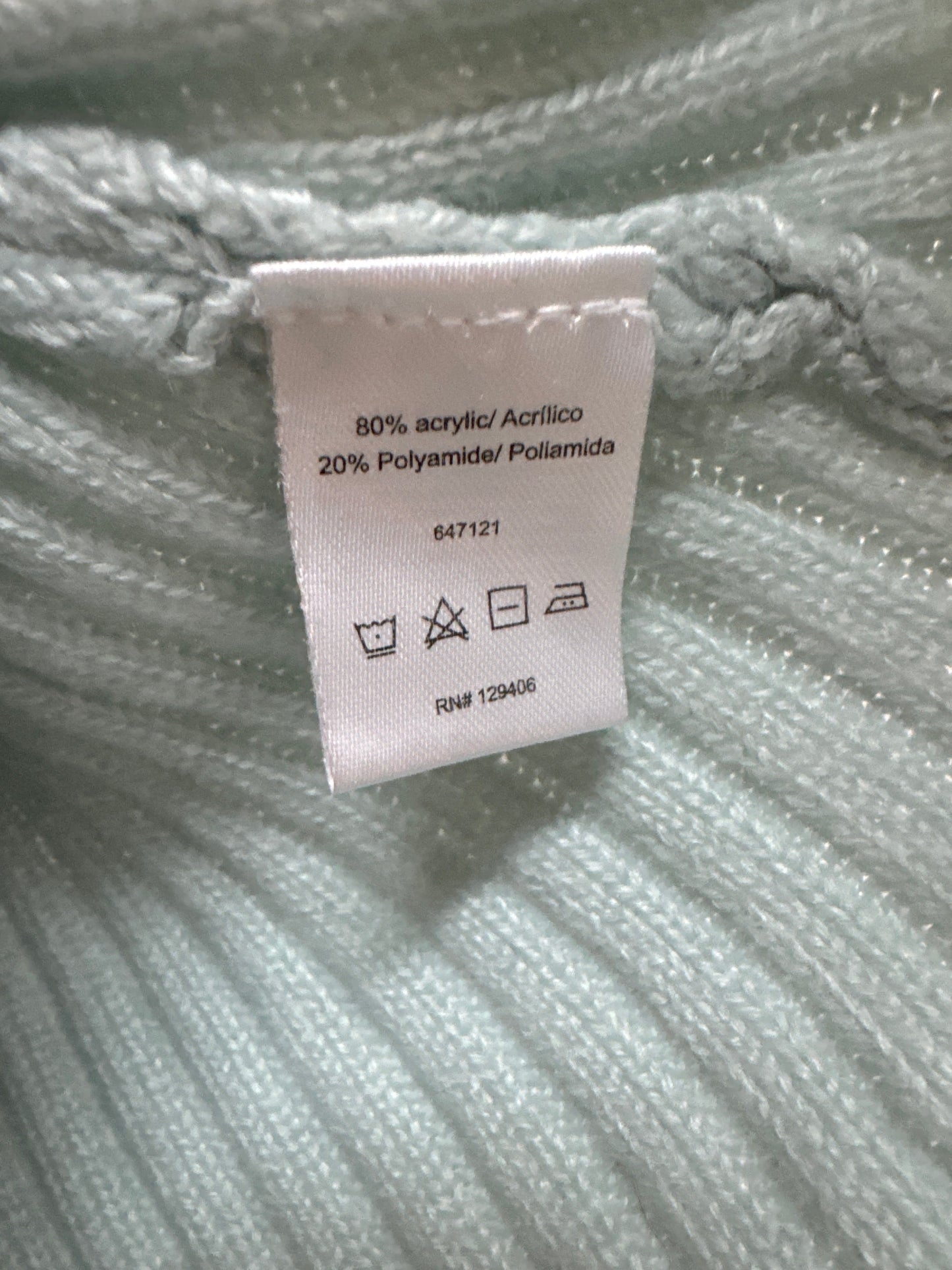 Sweater By Venus In Aqua, Size: M