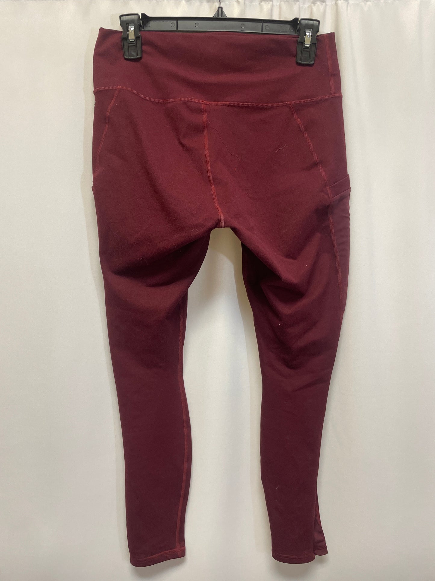 Athletic Leggings By Fabletics In Mauve, Size: L