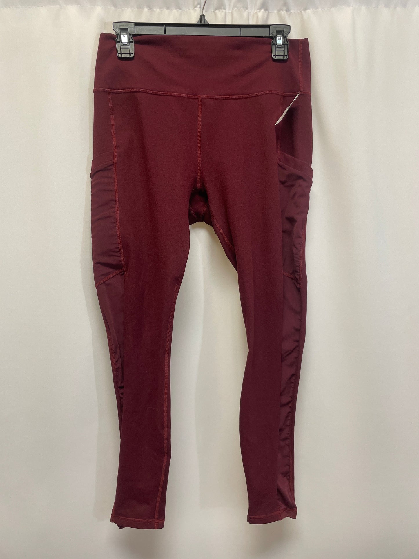 Athletic Leggings By Fabletics In Mauve, Size: L